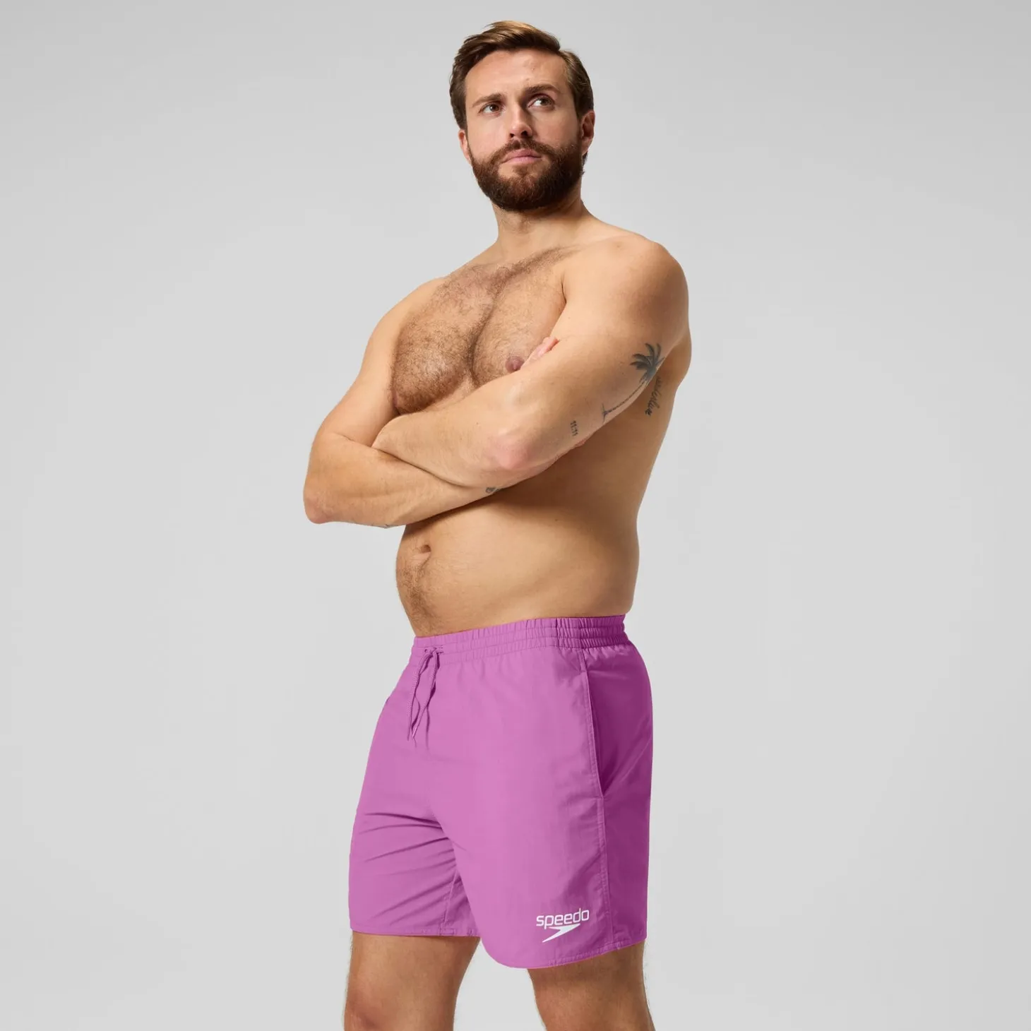 Outlet Short de bain Essential 16 pouces violet Homme Shorts De Bain