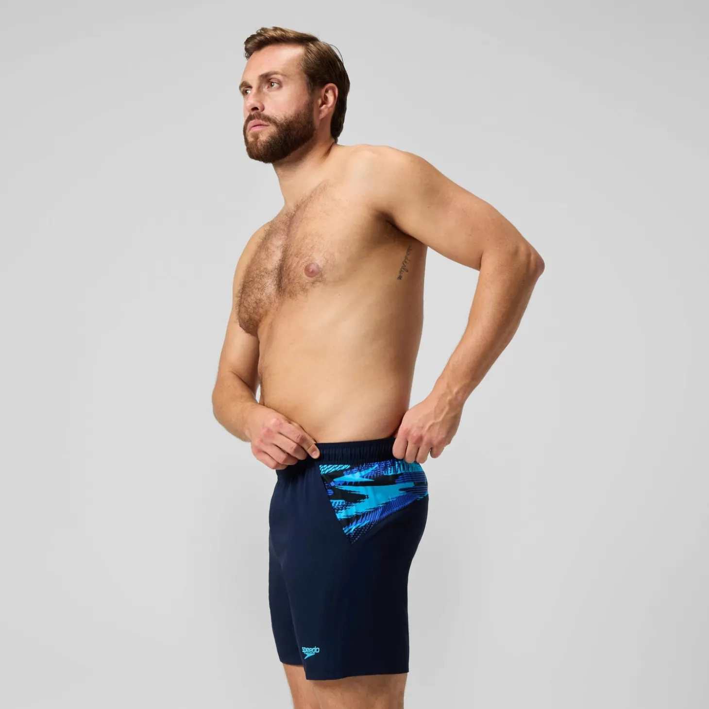 Flash Sale Short de bain homme à empiècement XPRESS LITE 16 pouces bleu Homme Shorts De Bain
