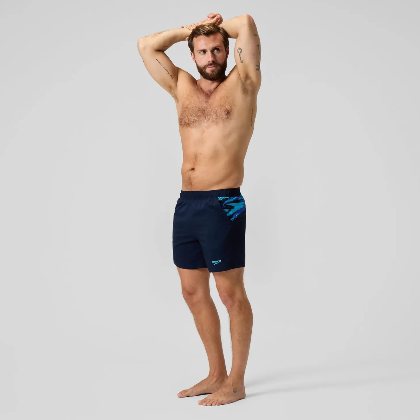 Flash Sale Short de bain homme à empiècement XPRESS LITE 16 pouces bleu Homme Shorts De Bain
