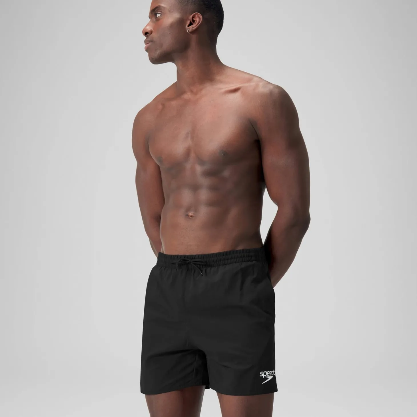 Shop Short de bain Homme Essential 40 cm noir Homme Shorts De Bain