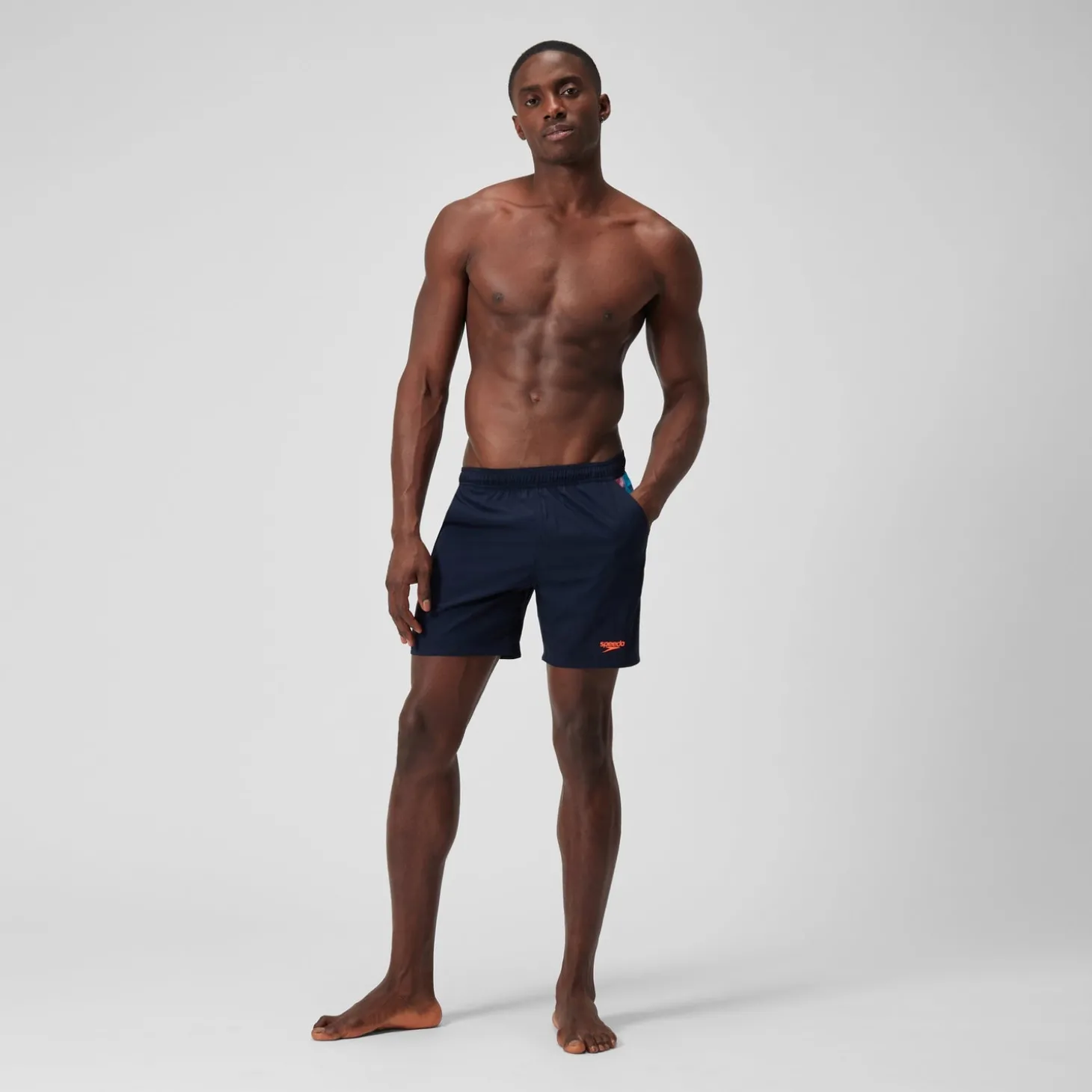 Sale Short de bain Hommes à empiècement XPRESS LITE 16 pouces pour Hommes Bleu Marine/Bleu Homme Shorts De Bain