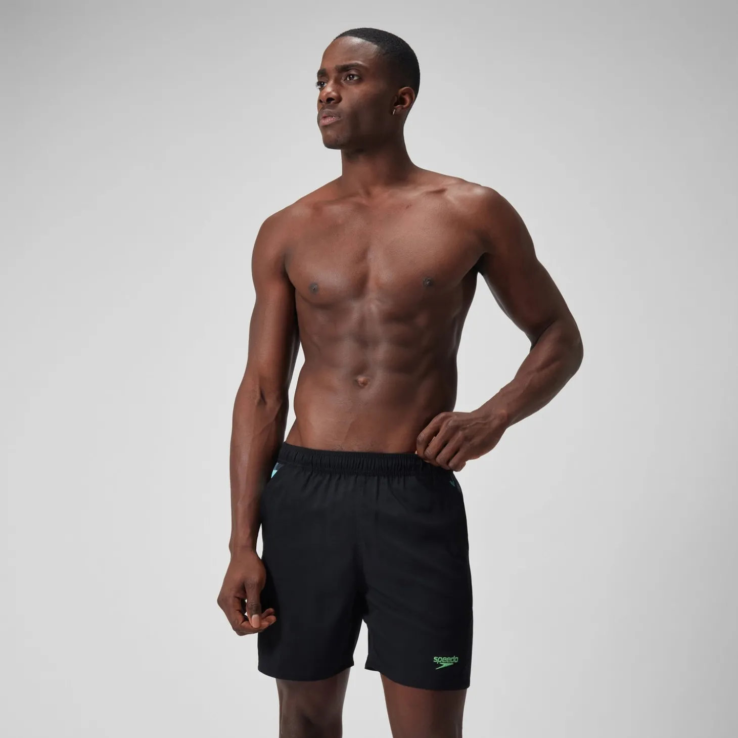 New Short de bain Hommes à empiècement XPRESS LITE 16 pouces pour Hommes Noir/Gris USA/Bleu marine Homme Shorts De Bain
