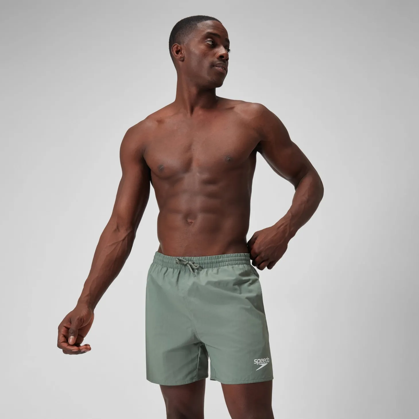 Outlet Short de bain Hommes Essential 16 pouces pour Hommes Vert campagne Homme Shorts De Bain