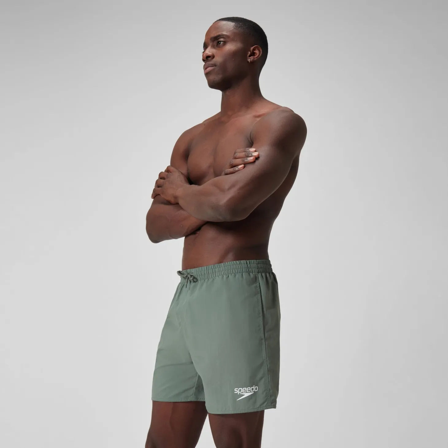 Outlet Short de bain Hommes Essential 16 pouces pour Hommes Vert campagne Homme Shorts De Bain