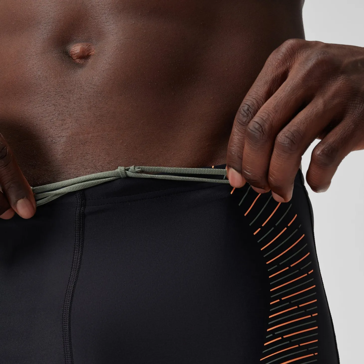 Flash Sale short de bain Hommes imprimé Duo Logo pour Hommes Noir/Vert campagne/Nectarine Homme Aquashorts