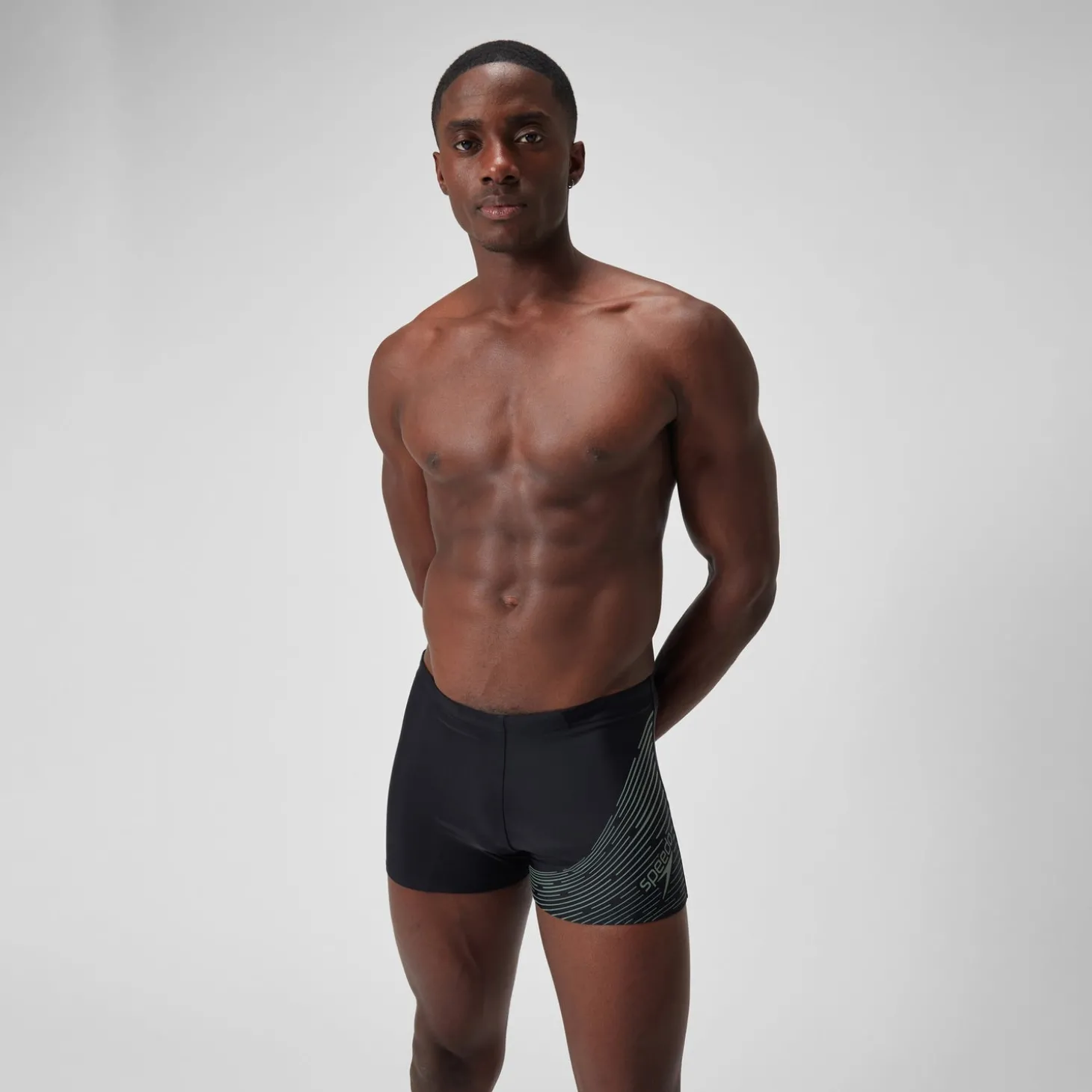 Outlet Short de bain Hommes Medley Logo pour Hommes Noir/Vert campagne Homme Aquashorts