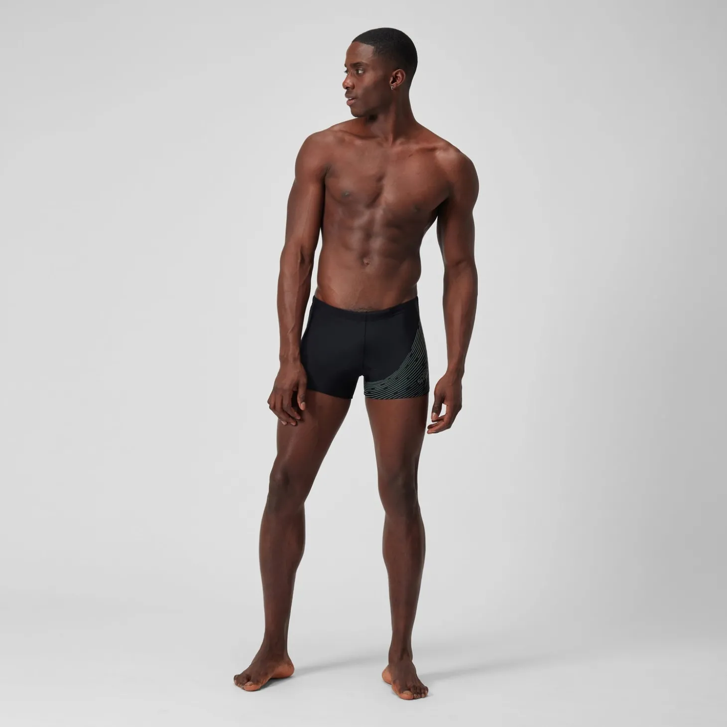 Outlet Short de bain Hommes Medley Logo pour Hommes Noir/Vert campagne Homme Aquashorts
