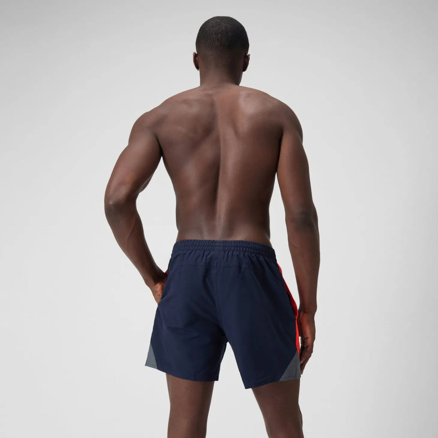 Clearance Short de bain Hyperboom Splice 16" pour Hommes Bleu Marine/Rouge Homme Shorts De Bain