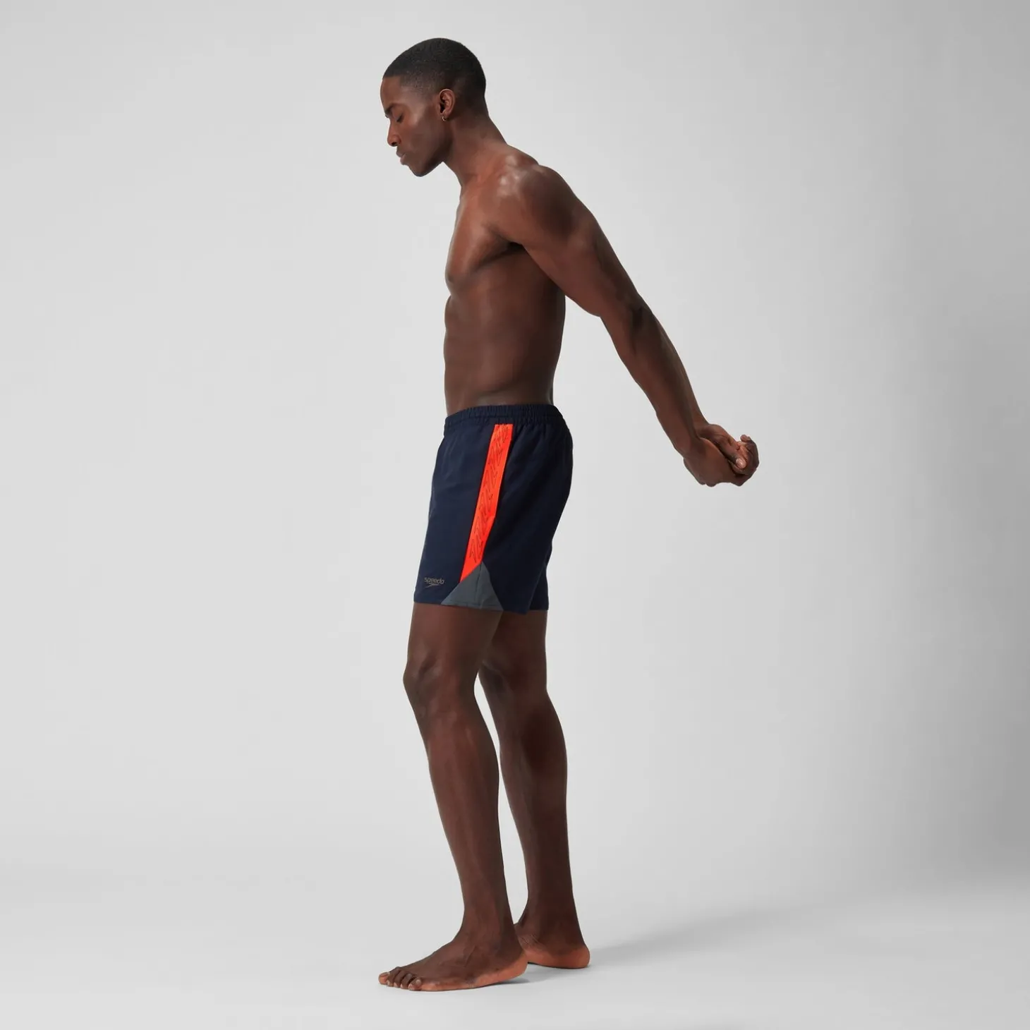 Clearance Short de bain Hyperboom Splice 16" pour Hommes Bleu Marine/Rouge Homme Shorts De Bain