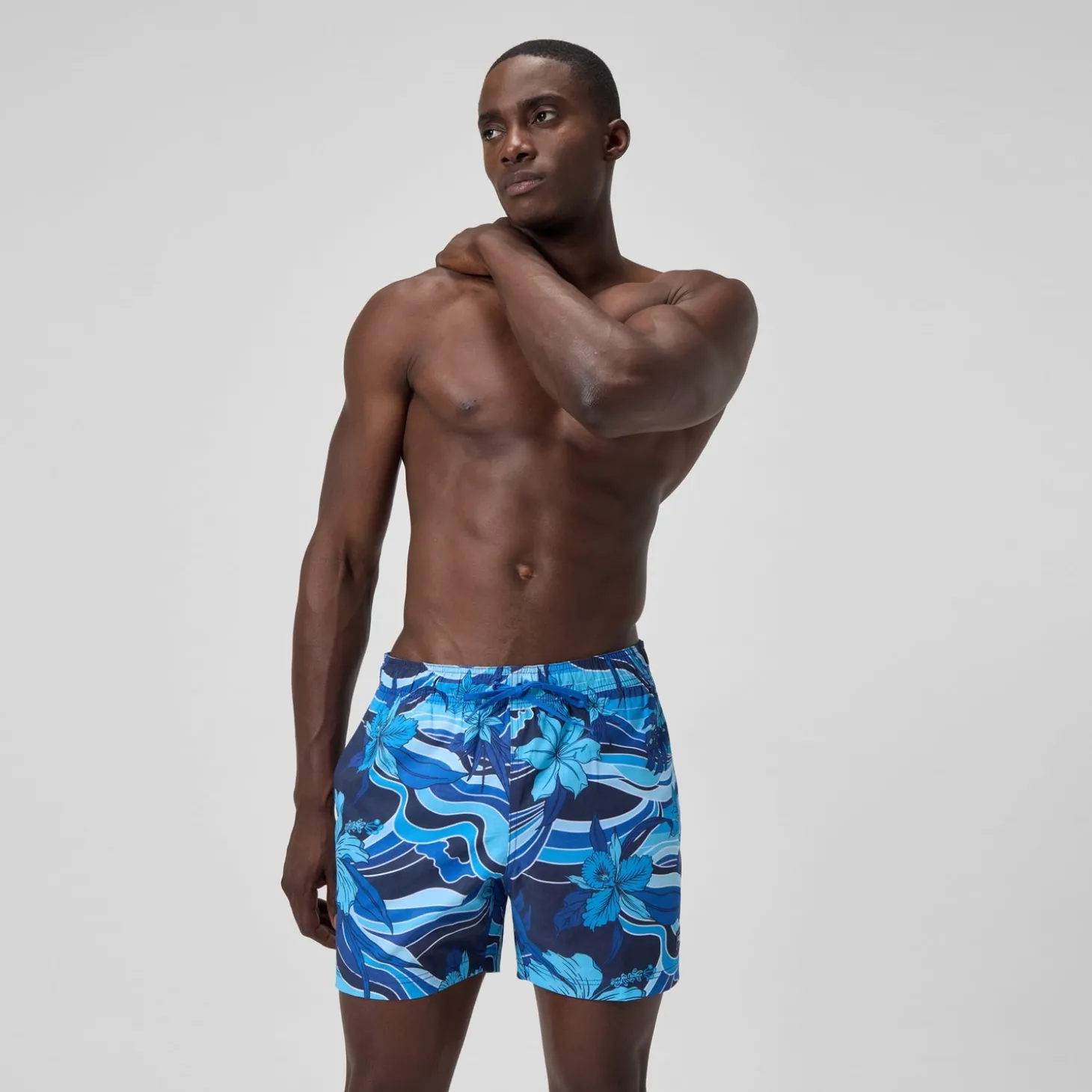 Online Short de bain Redondo Edge imprimé 40 cm, hommes, bleu marine/bleu Homme Shorts De Bain