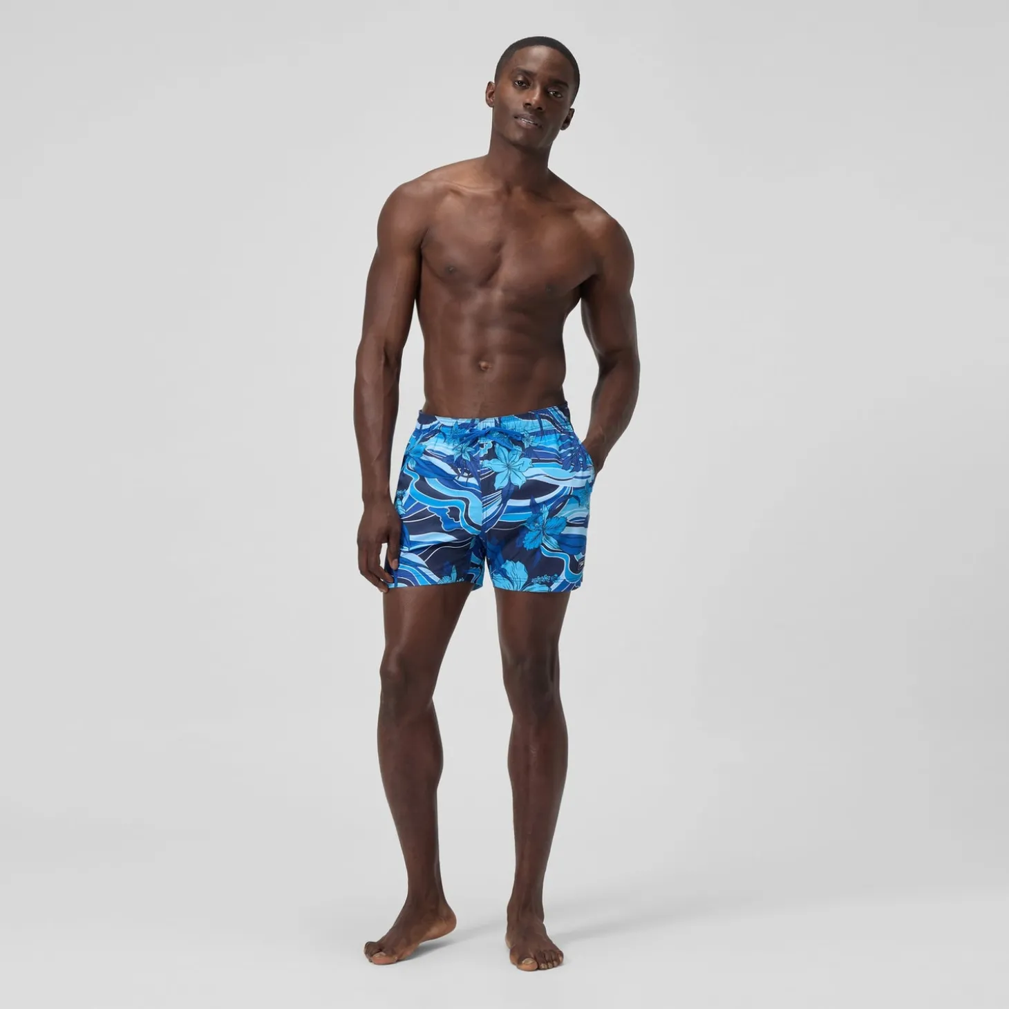 Online Short de bain Redondo Edge imprimé 40 cm, hommes, bleu marine/bleu Homme Shorts De Bain