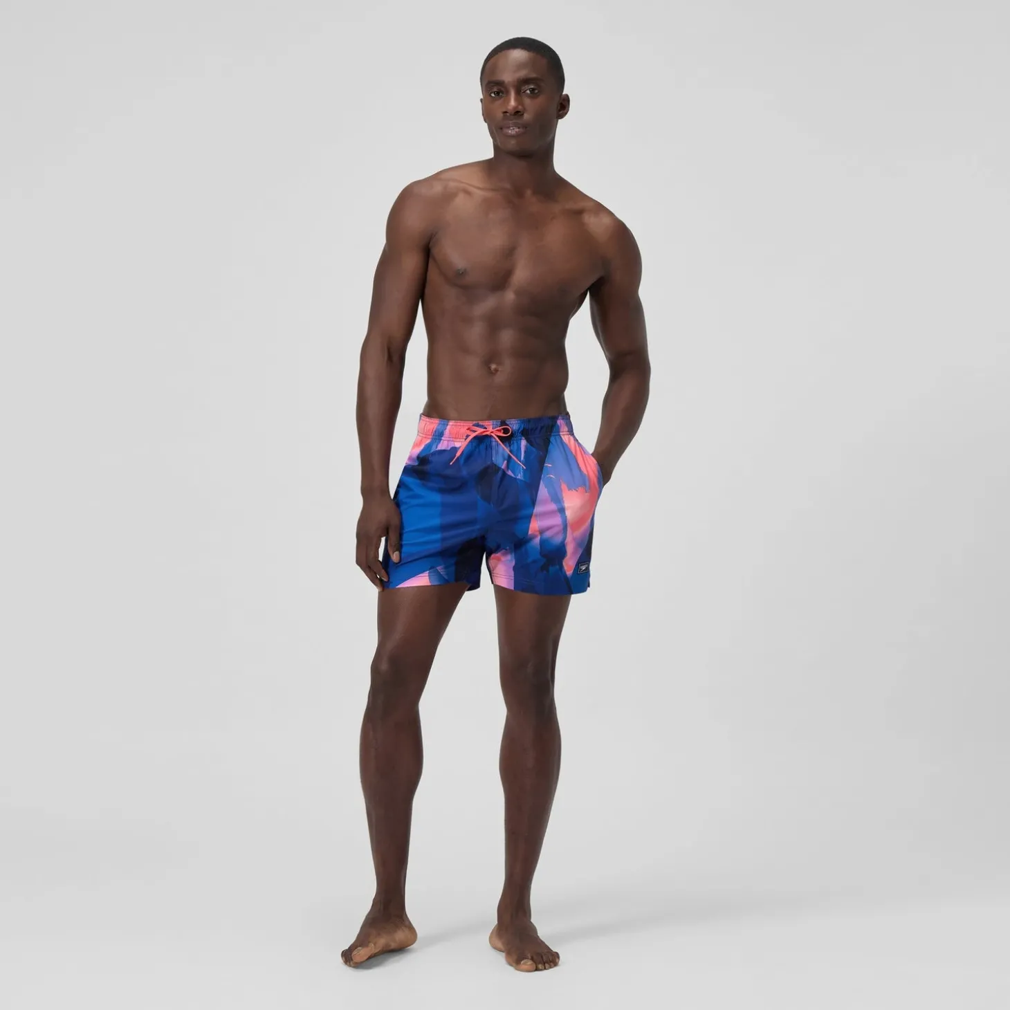 Flash Sale Short de bain Redondo Edge imprimé 40 cm, hommes, bleu/rose Homme Shorts De Bain