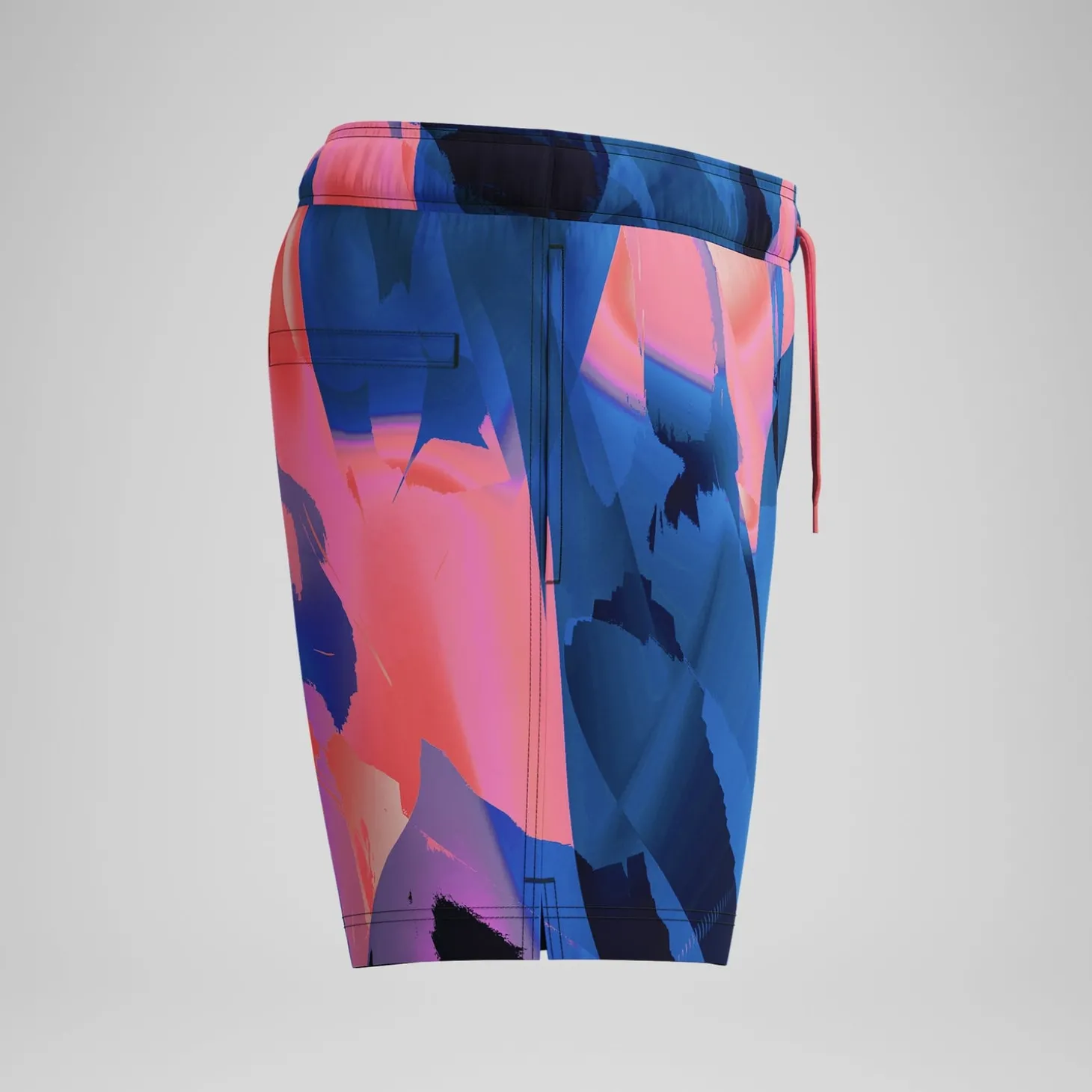 Flash Sale Short de bain Redondo Edge imprimé 40 cm, hommes, bleu/rose Homme Shorts De Bain