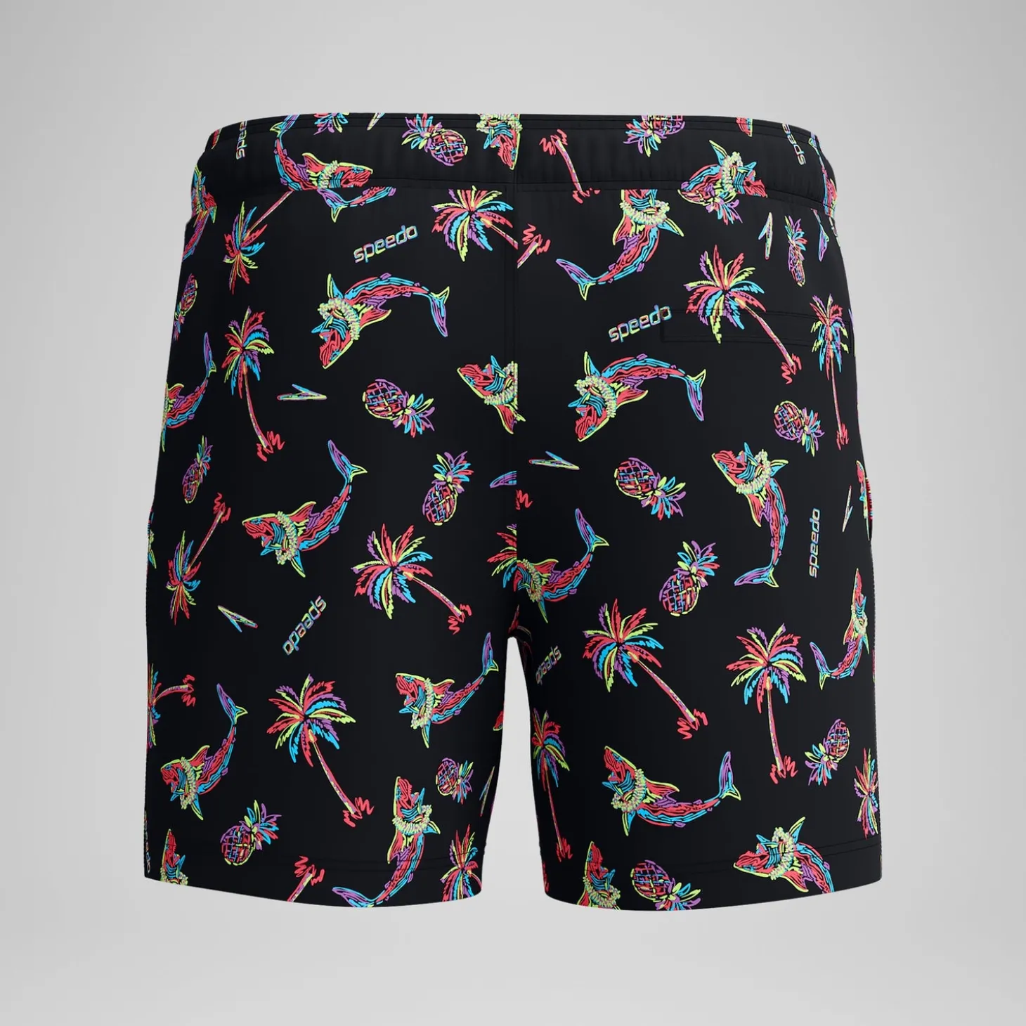 Online Short de bain Redondo Edge imprimé 40 cm, hommes, noir/orange Homme Shorts De Bain