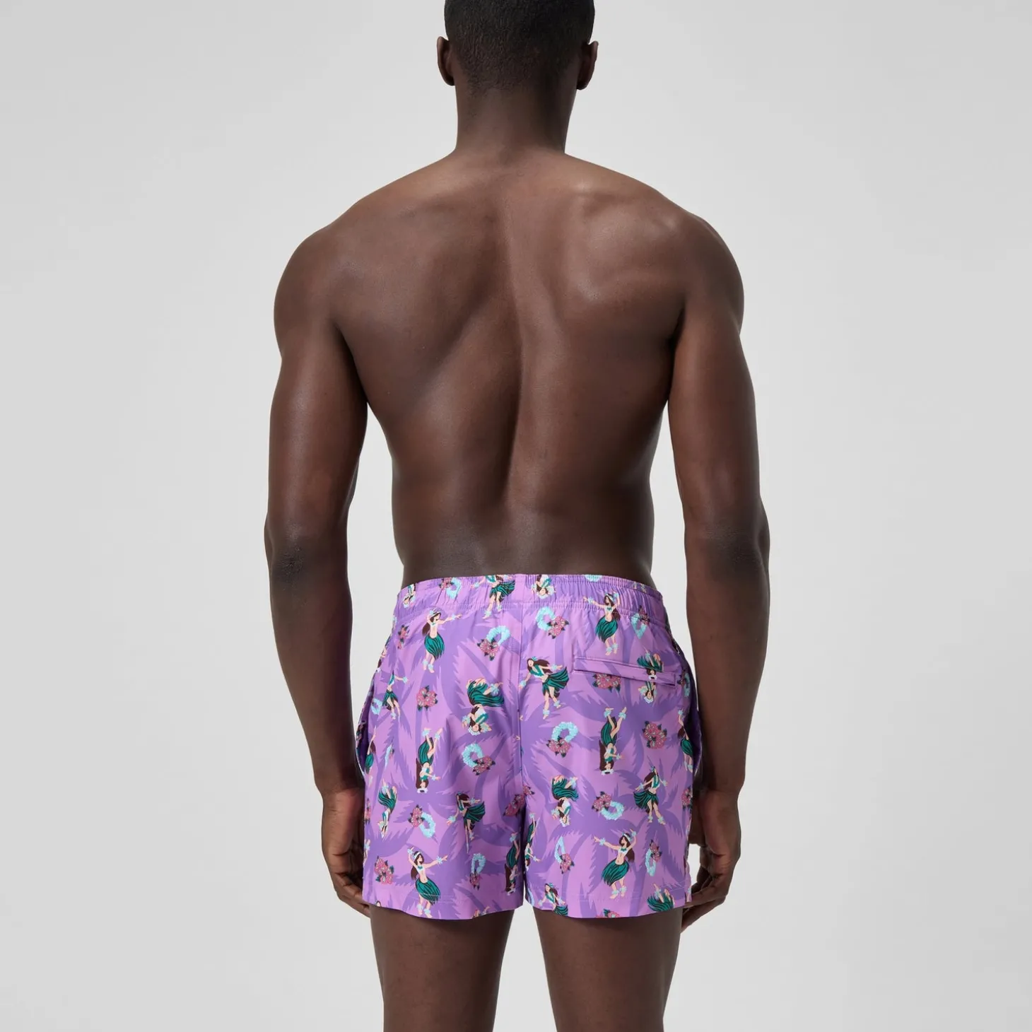 Outlet Short de bain Redondo Edge imprimé 35 cm, hommes, rose Homme Shorts De Bain