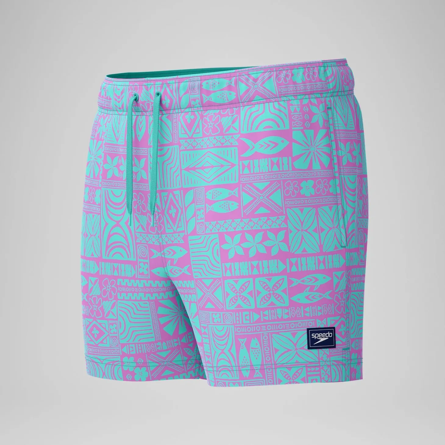 Online Short de bain Redondo Edge imprimé 35 cm, hommes, rose/bleu Homme Shorts De Bain