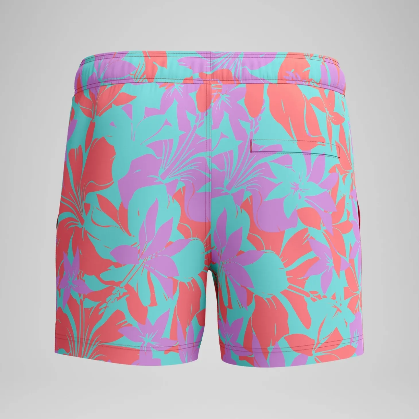 Store Short de bain Redondo Edge imprimé 35 cm, hommes, rose/orange Homme Shorts De Bain