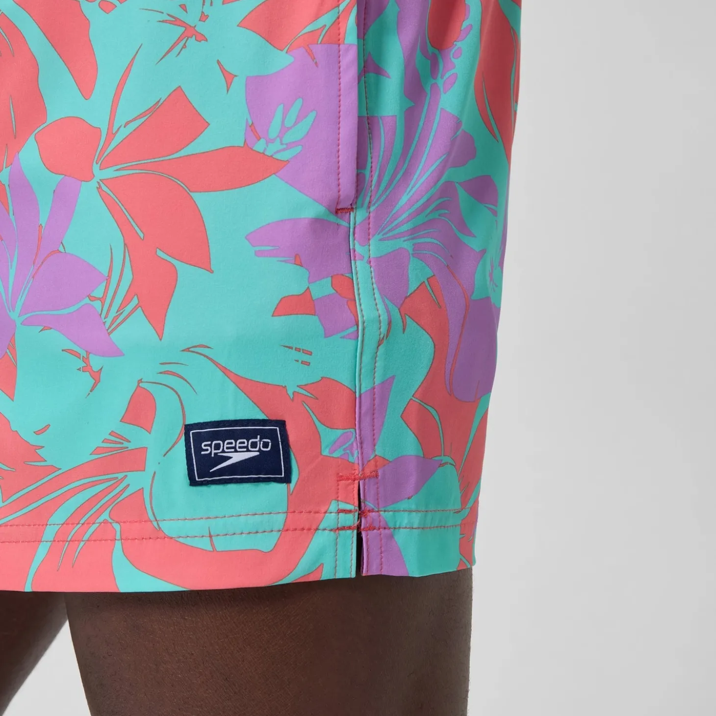 Store Short de bain Redondo Edge imprimé 35 cm, hommes, rose/orange Homme Shorts De Bain