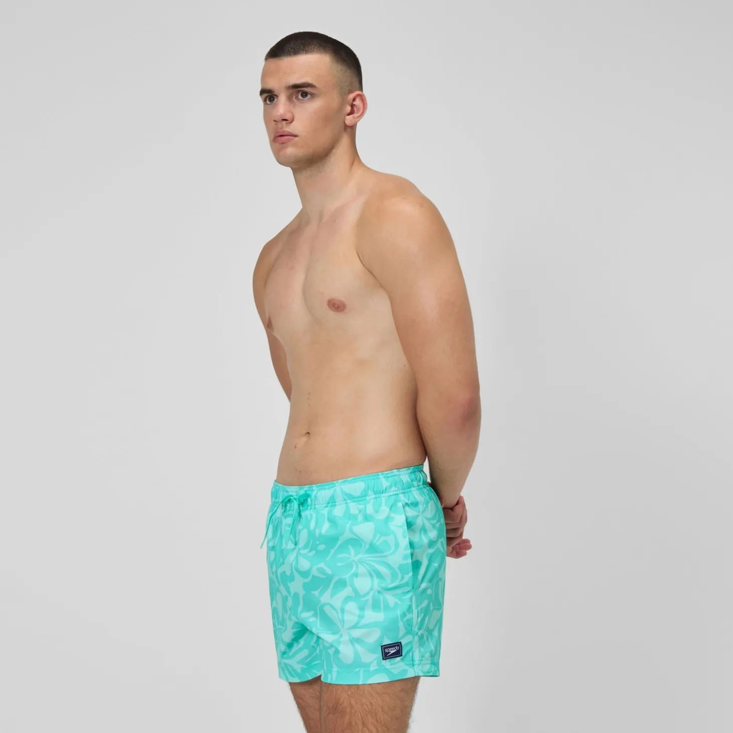 Best Sale Short de bain Redondo Edge imprimé 35 cm, hommes, turquoise Homme Shorts De Bain