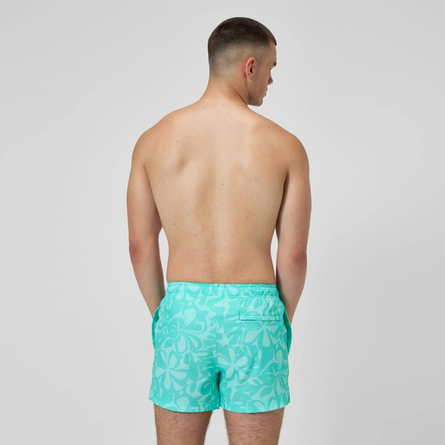 Best Sale Short de bain Redondo Edge imprimé 35 cm, hommes, turquoise Homme Shorts De Bain
