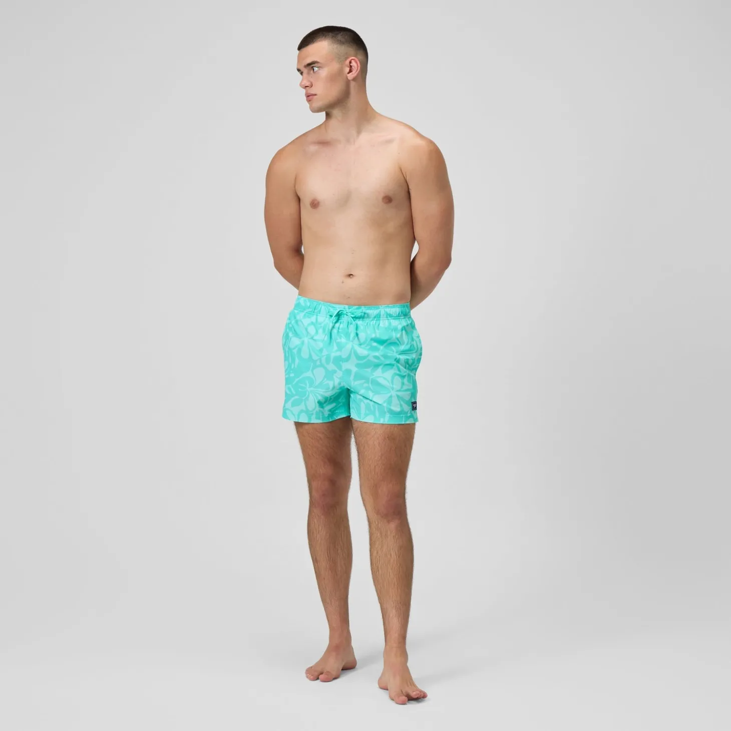 Best Sale Short de bain Redondo Edge imprimé 35 cm, hommes, turquoise Homme Shorts De Bain