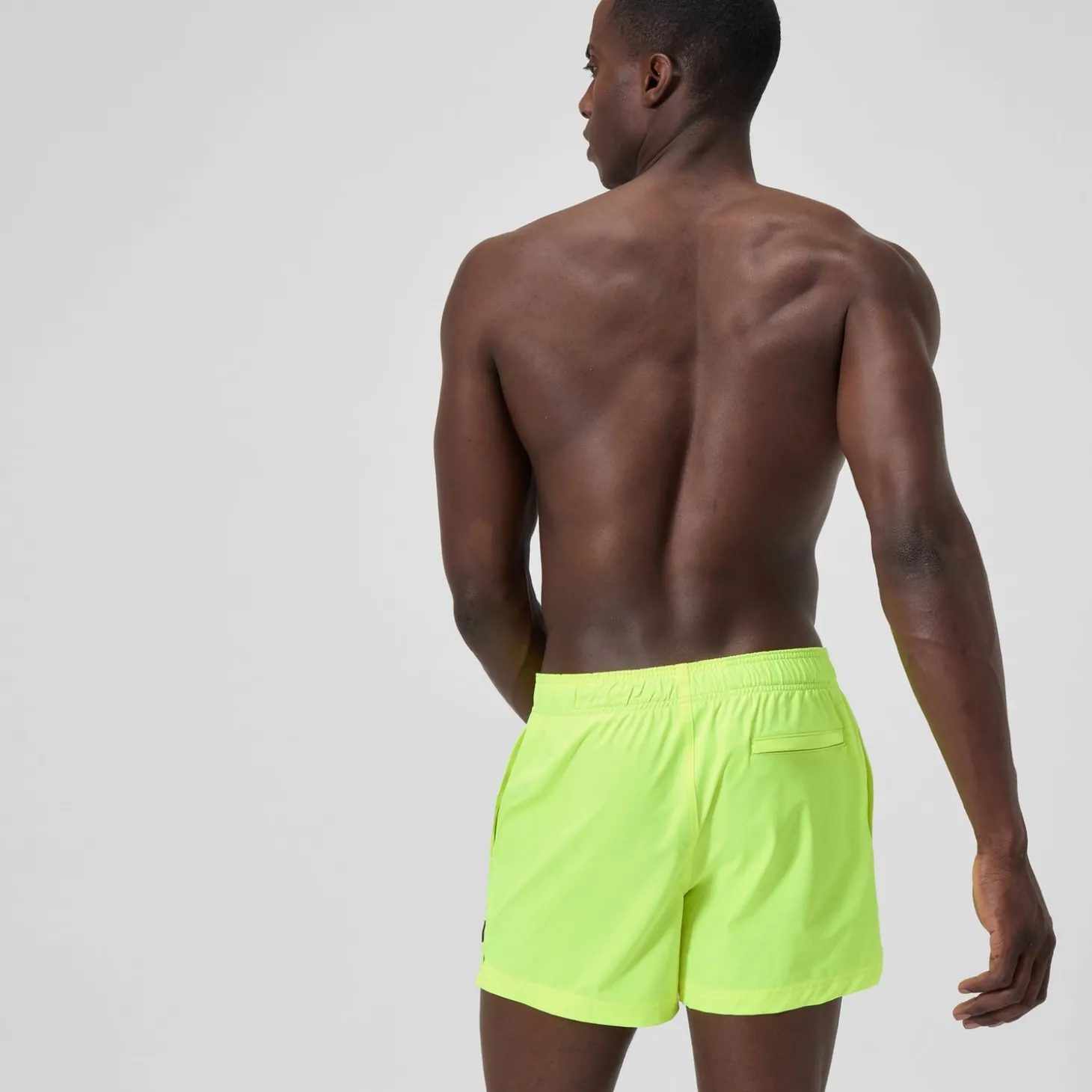 Store Short de bain Redondo Edge uni 35 cm, hommes, jaune Homme Shorts De Bain