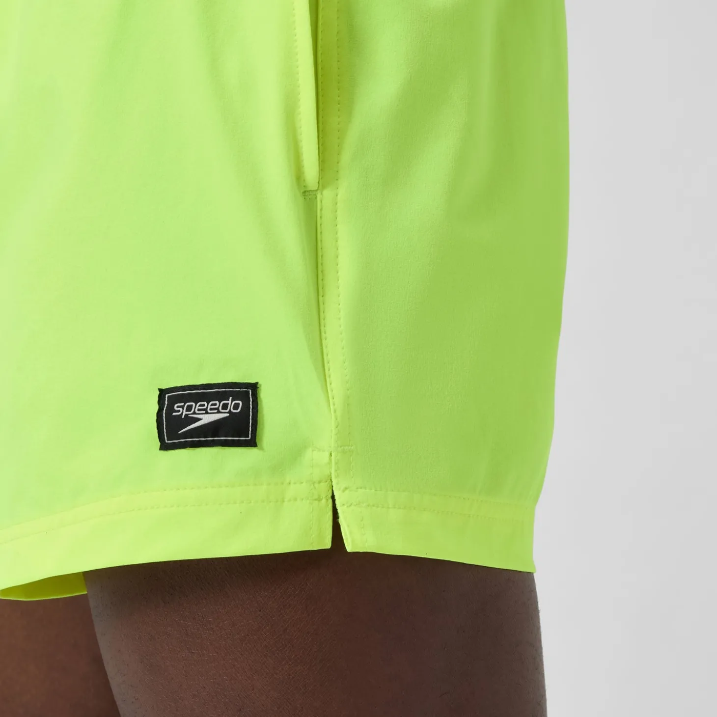 Store Short de bain Redondo Edge uni 35 cm, hommes, jaune Homme Shorts De Bain
