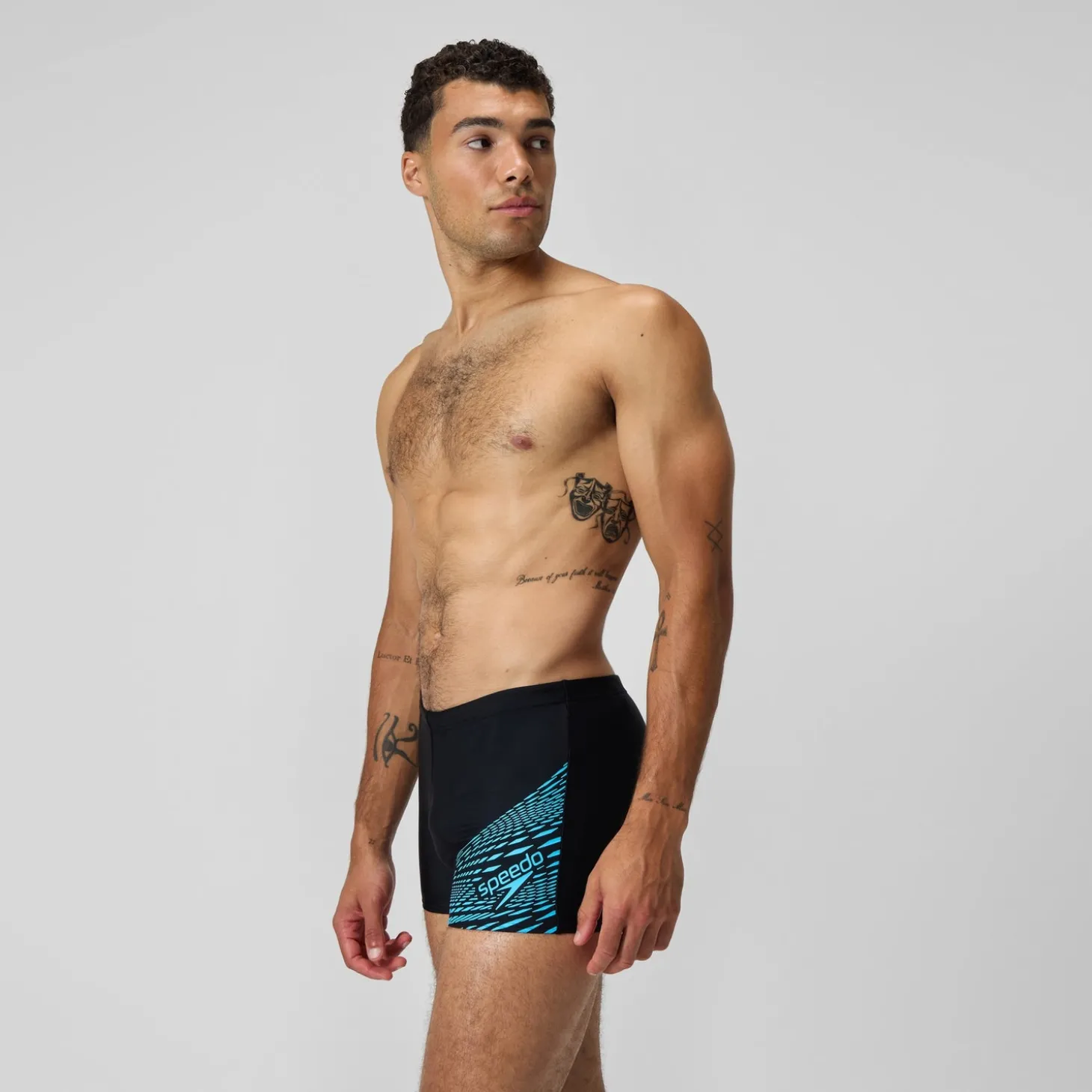 Shop Shorts de bain homme Medley Logo bleu Homme Aquashorts