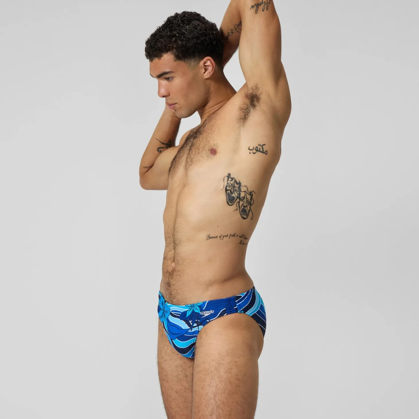 Outlet Slip Beachstar 5 cm, hommes, bleu Homme Slips De Bain