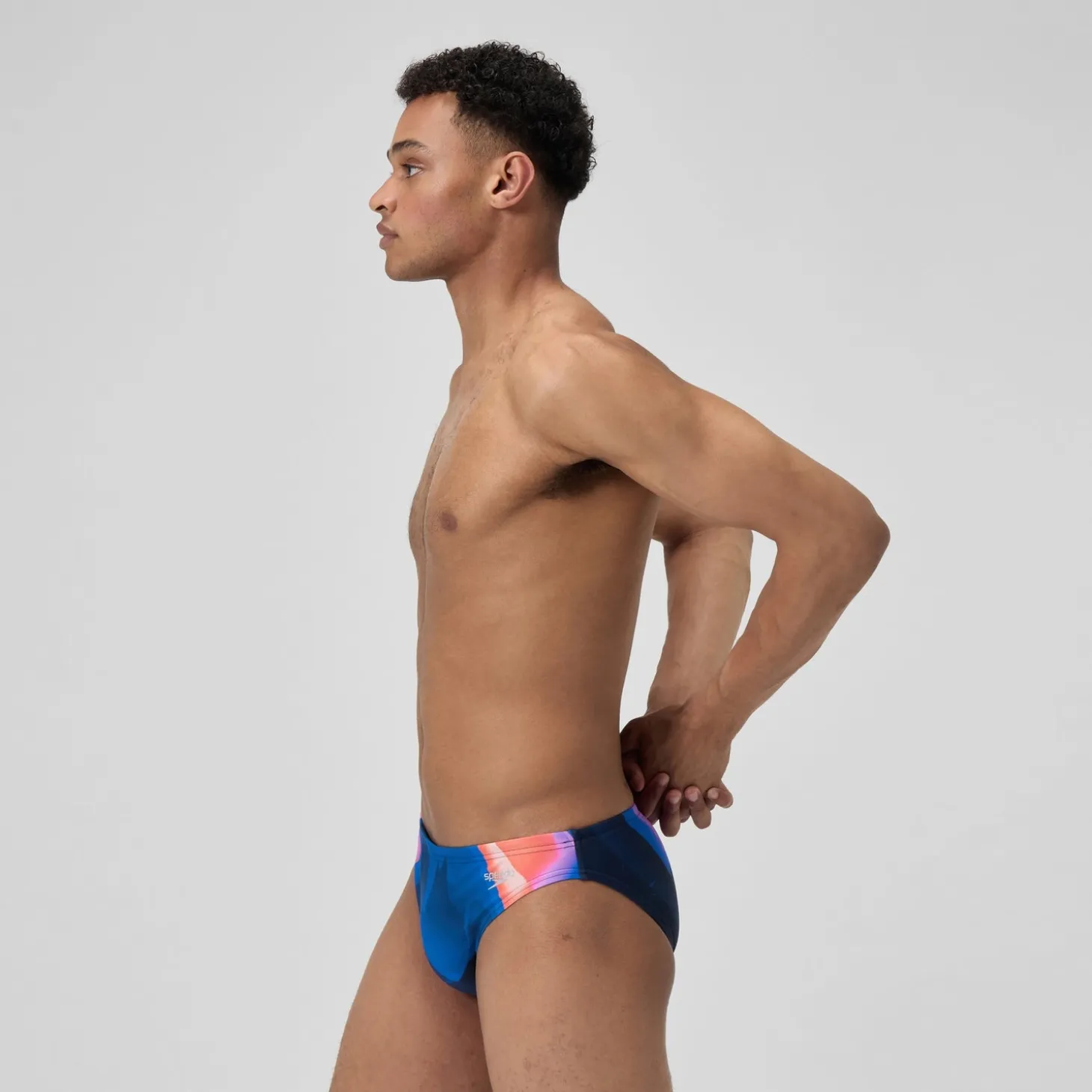 Sale Slip Beachstar 5 cm, hommes, bleu/rose Homme Slips De Bain