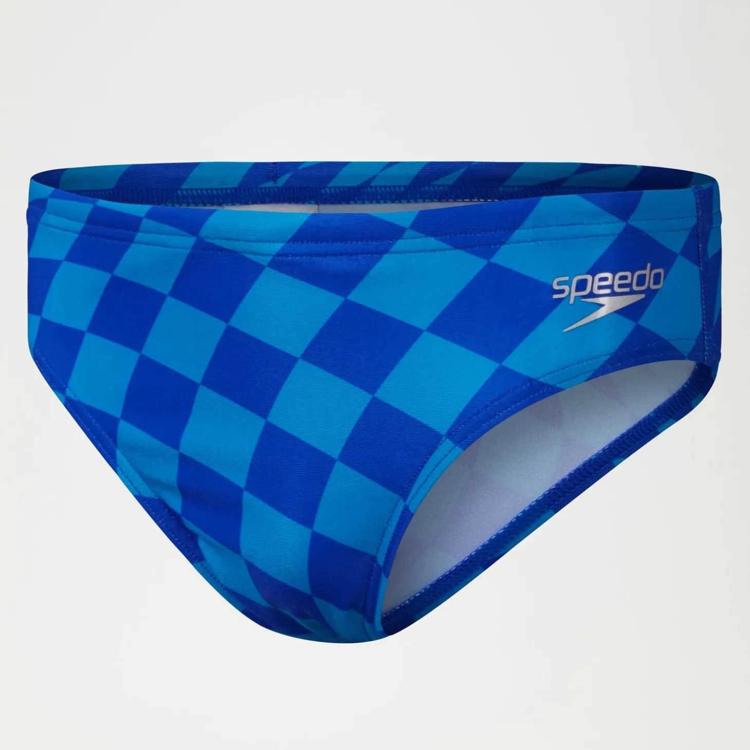 Store Slip de bain Club Training garçon 6,5 cm Allover Digital Damier Bleu Enfant Maillots De Bain | Maillot De Bain Garçons