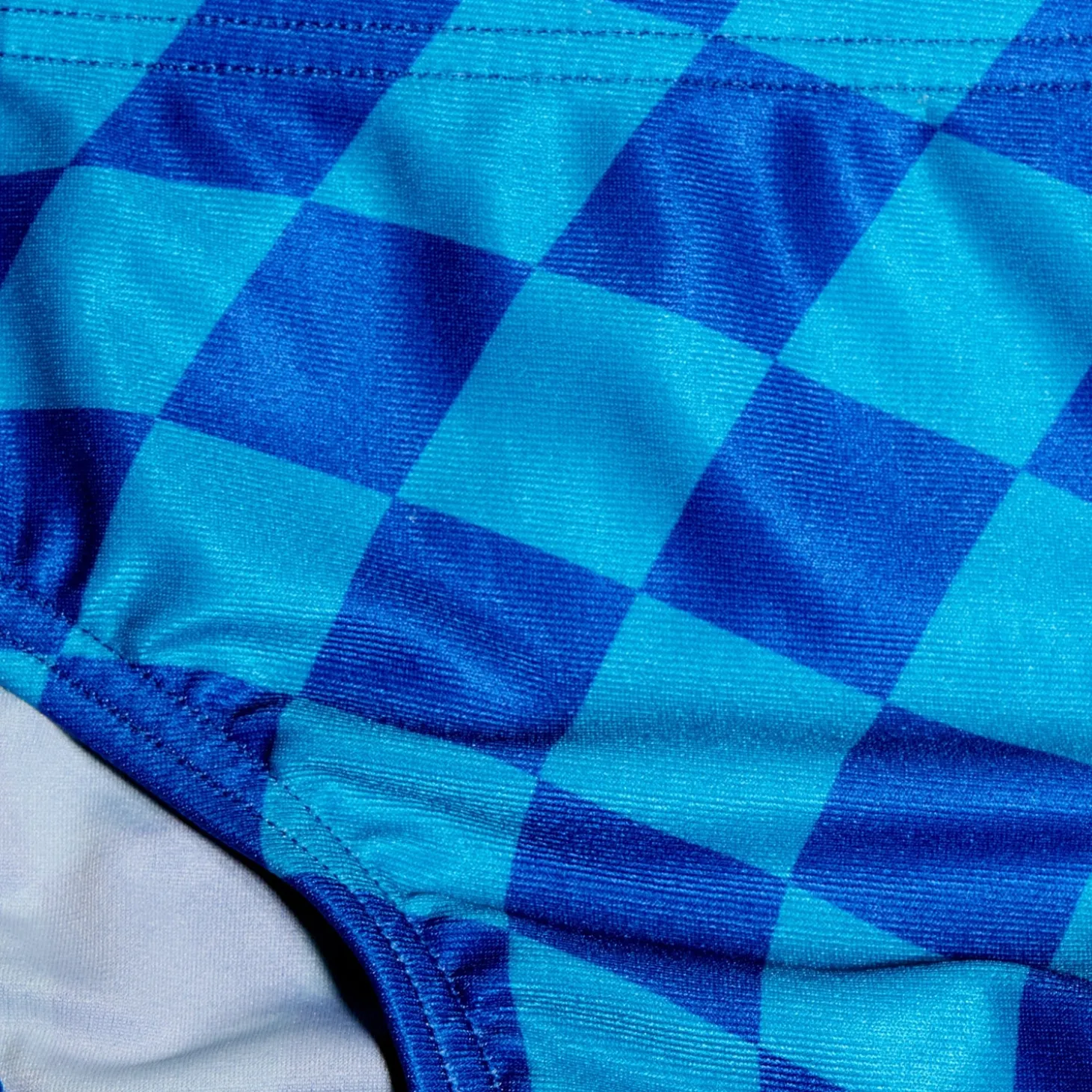 Store Slip de bain Club Training garçon 6,5 cm Allover Digital Damier Bleu Enfant Maillots De Bain | Maillot De Bain Garçons
