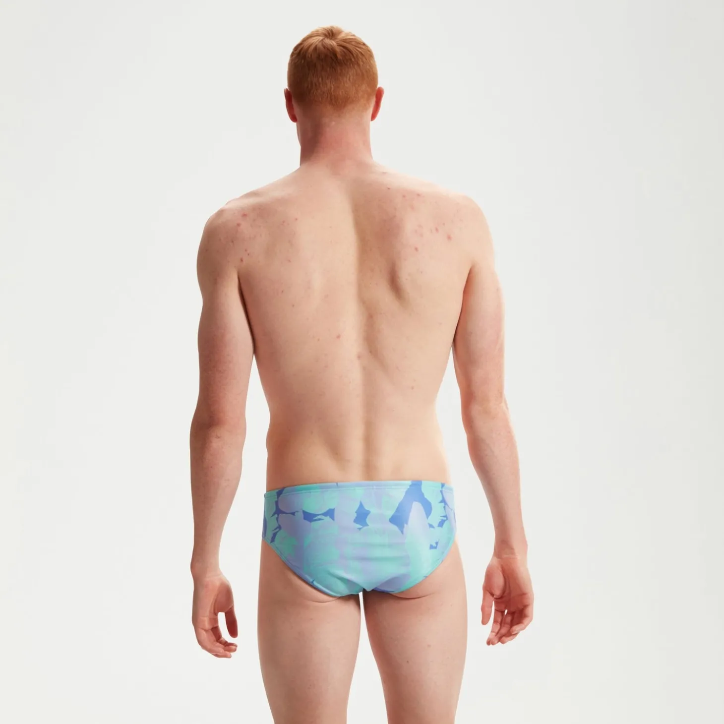 Clearance Slip de bain Club Training homme 8 cm Allover Digital Bleu Homme Slips De Bain