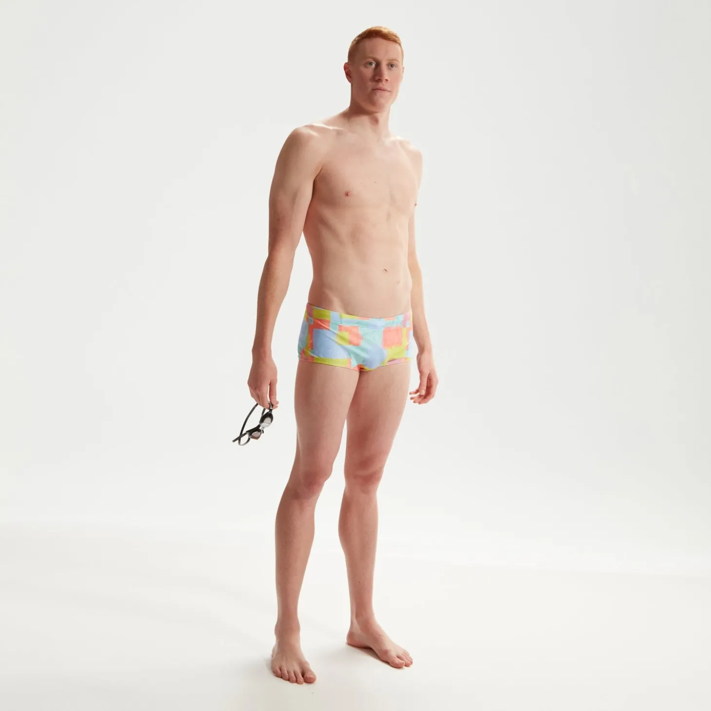 Best Slip de bain Club Training homme 17 cm Allover Digital Corail/vert/bleu Homme Slips De Bain