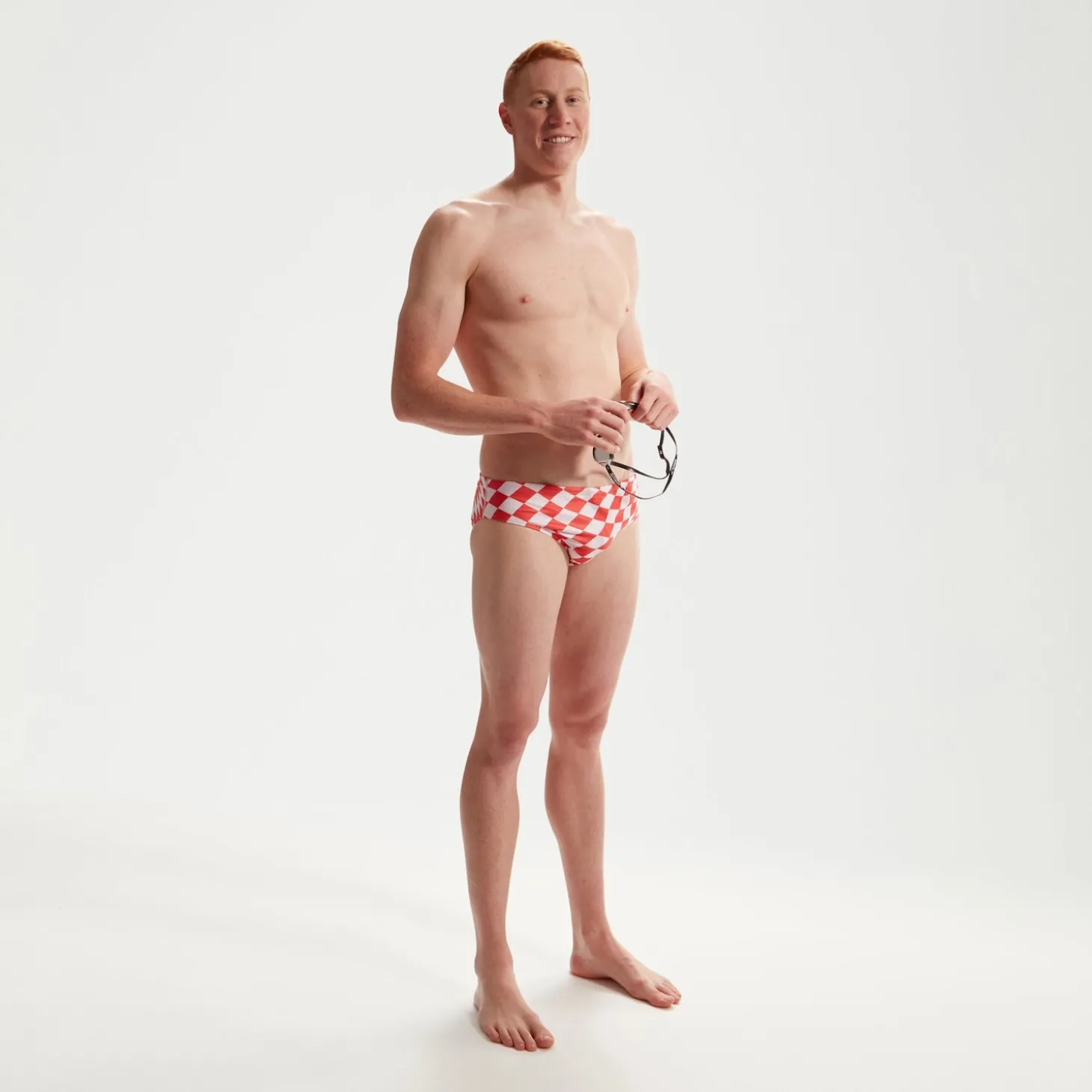 Online Slip de bain Club Training homme 8 cm Allover Digital Damier /blanc Homme Slips De Bain