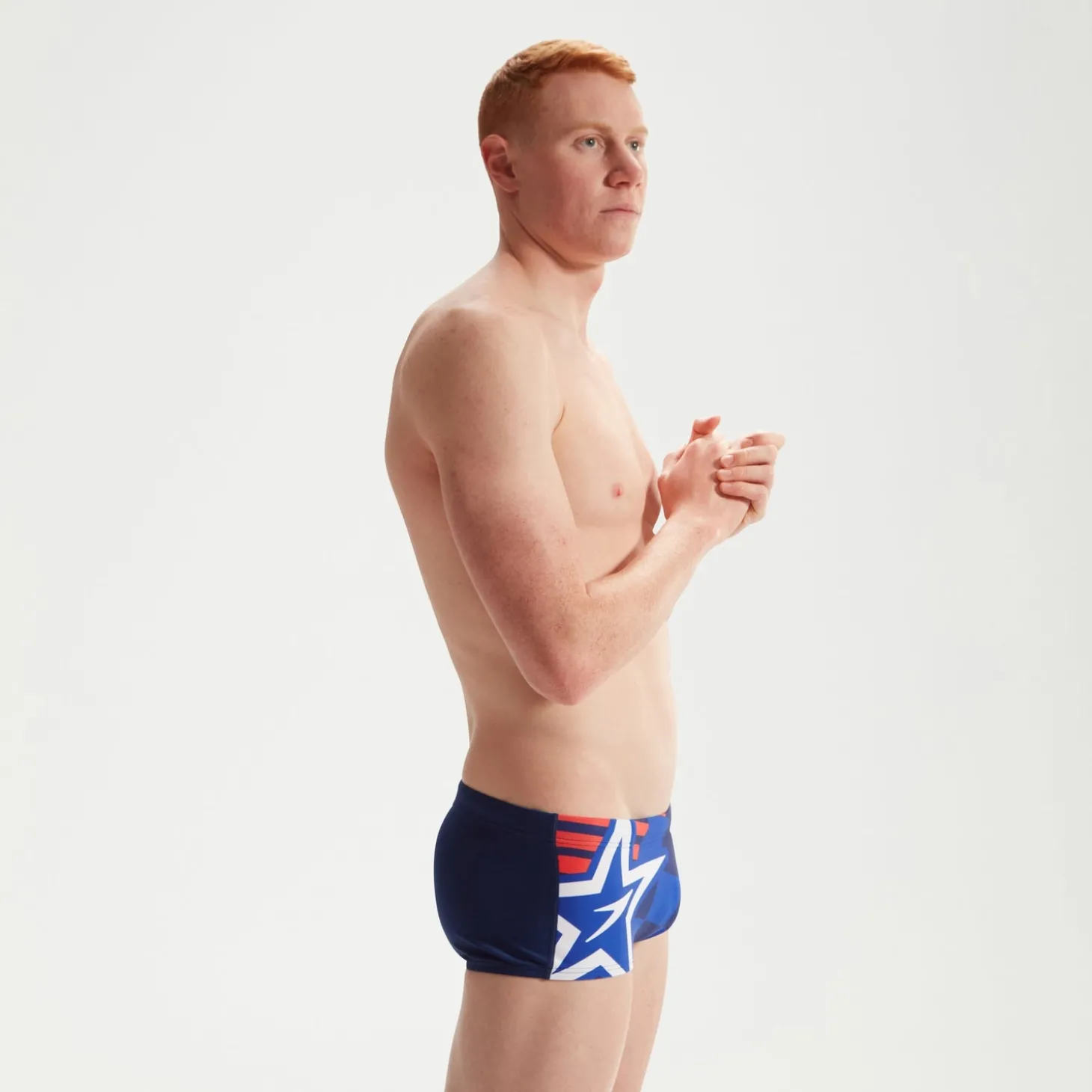 Store Slip de bain Homme 17 cm Club Training Placement Digital SuperStar Bleu Homme Slips De Bain