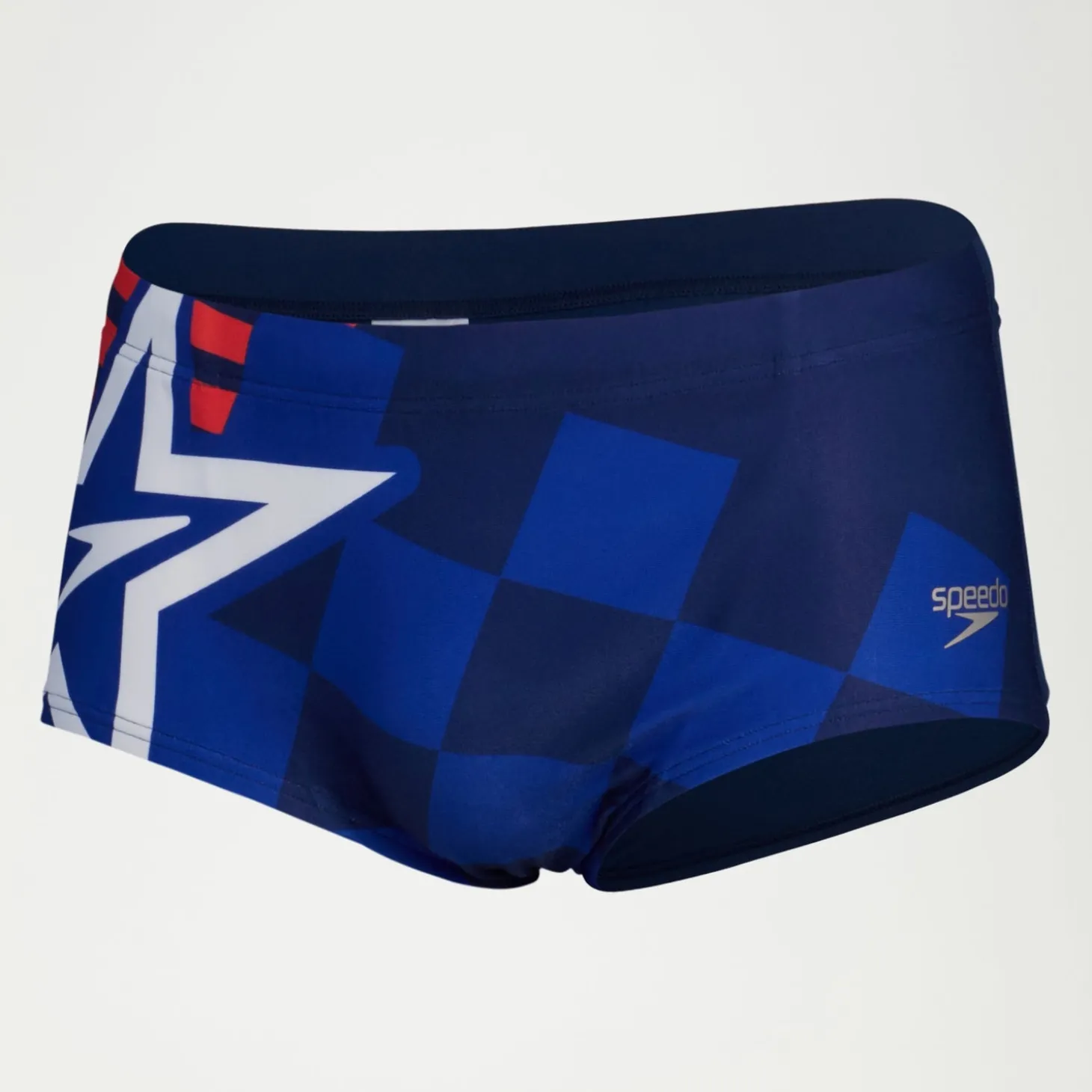 Store Slip de bain Homme 17 cm Club Training Placement Digital SuperStar Bleu Homme Slips De Bain
