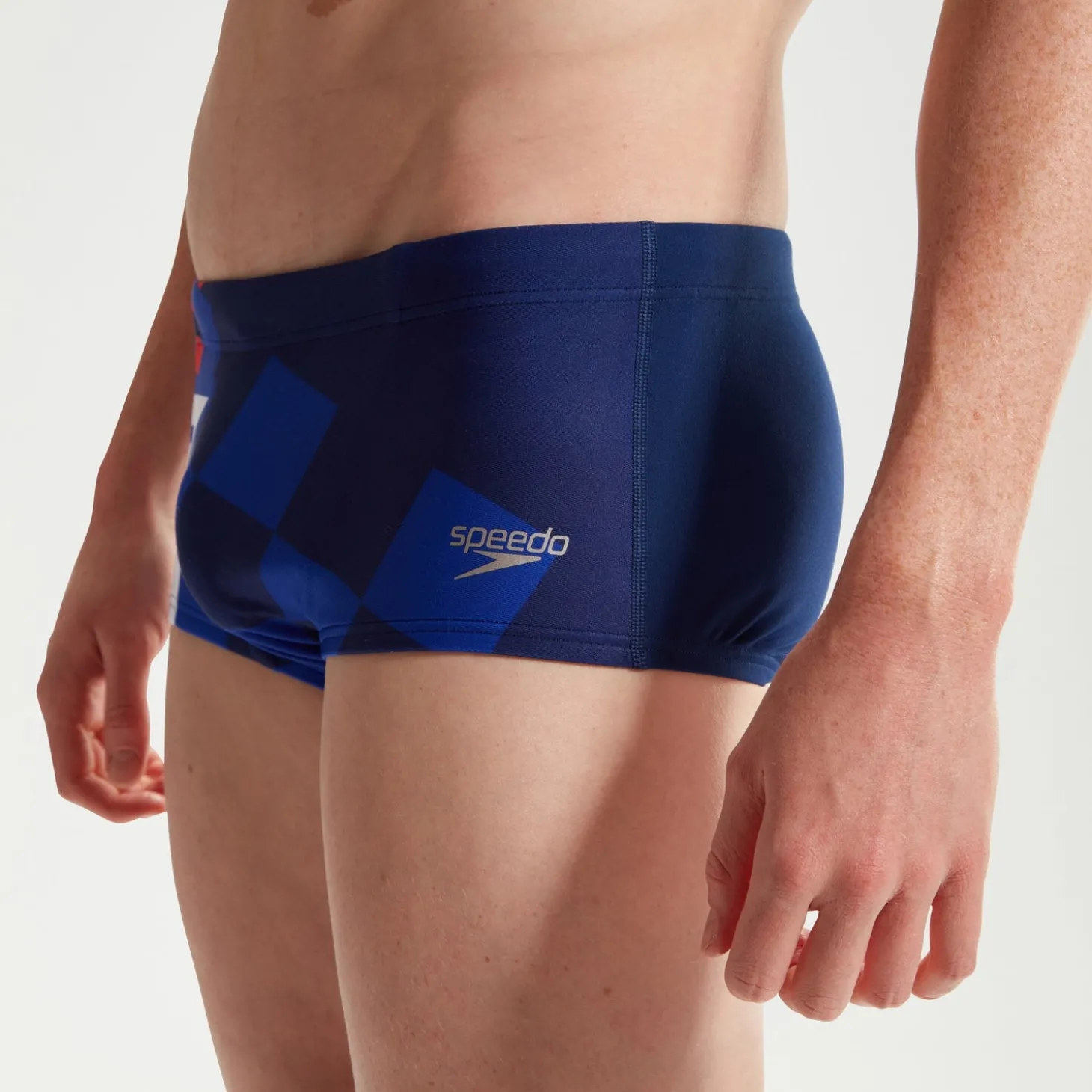 Store Slip de bain Homme 17 cm Club Training Placement Digital SuperStar Bleu Homme Slips De Bain