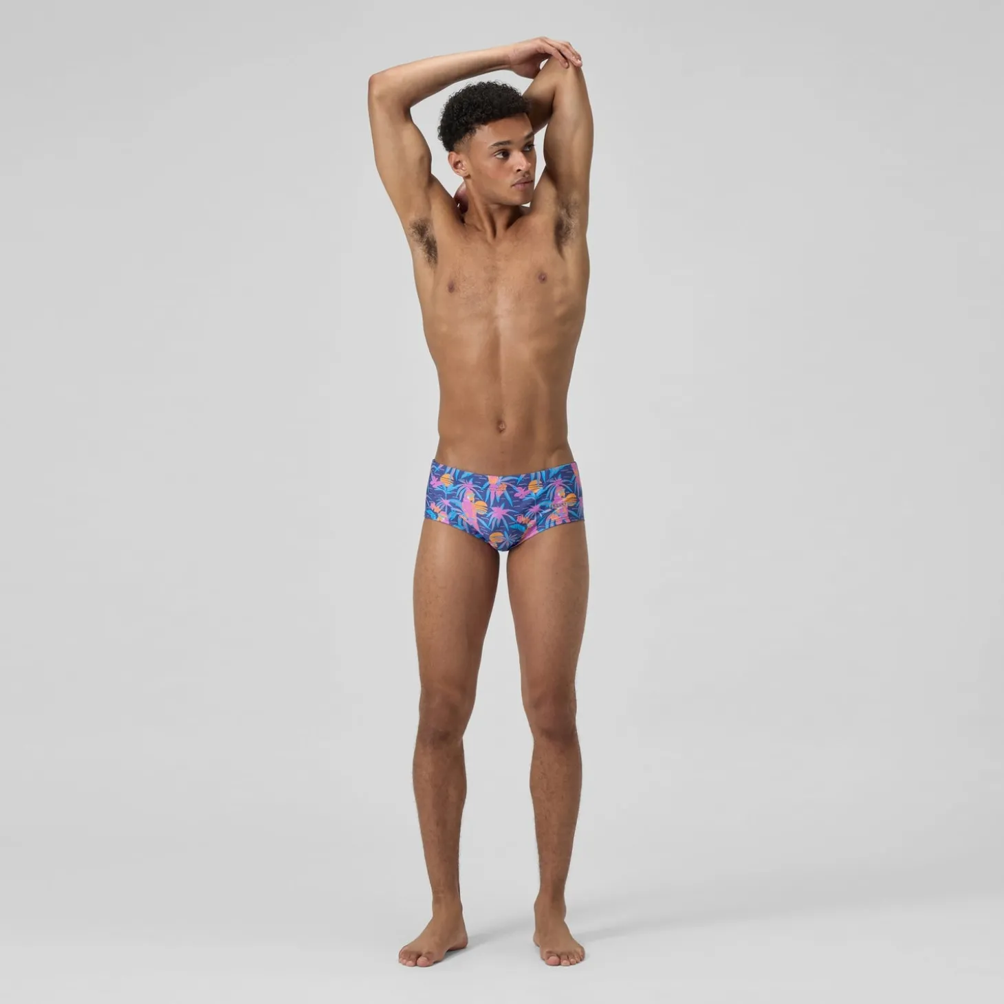 Online Slip de bain Homme Club Training imprimé 13,5 cm bleu marine/rose Homme Slips De Bain