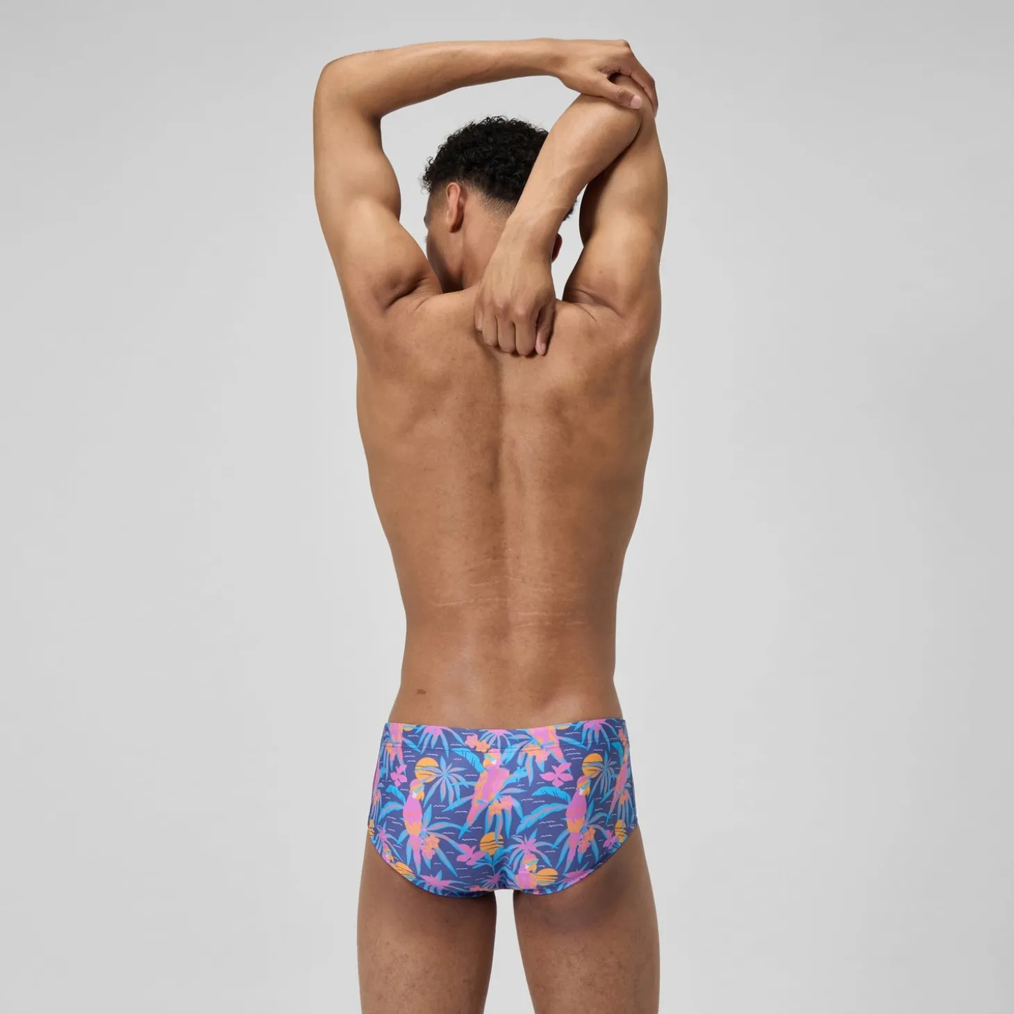 Online Slip de bain Homme Club Training imprimé 13,5 cm bleu marine/rose Homme Slips De Bain