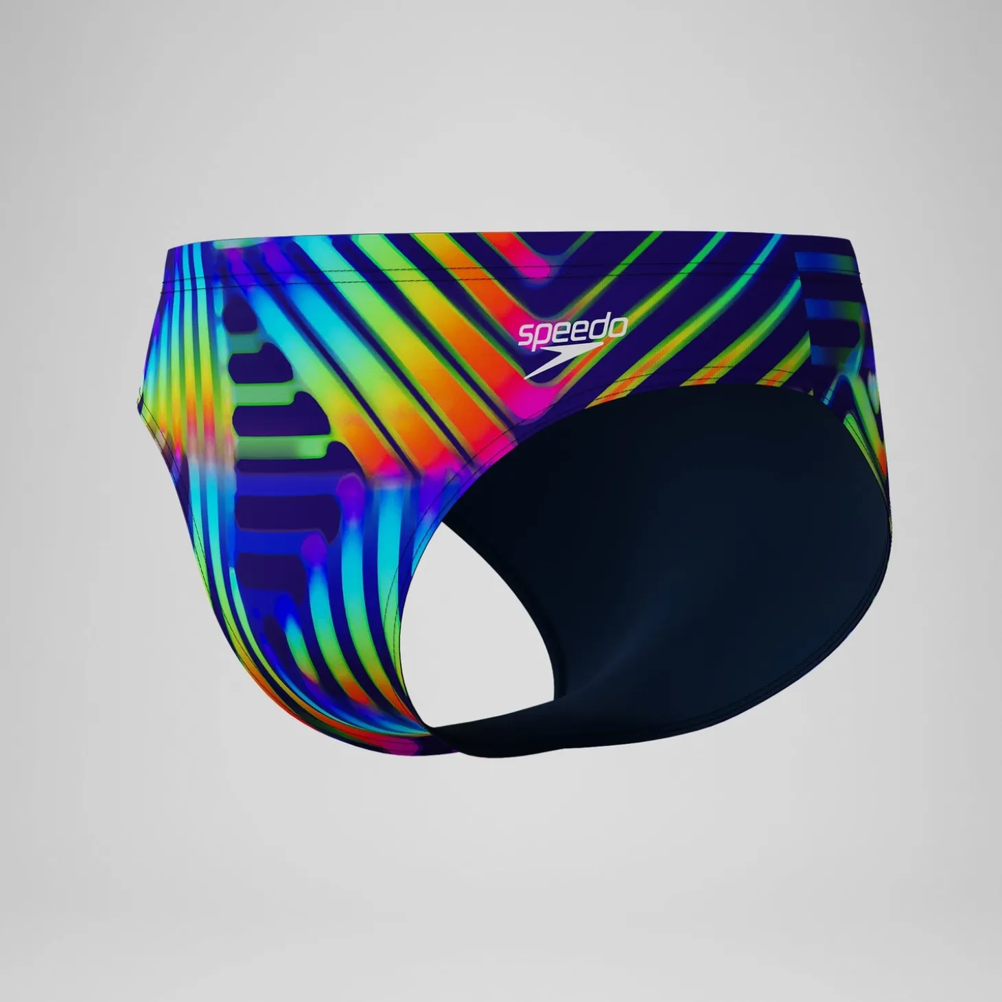 Shop Slip de bain Homme Club Training imprimé 8 cm bleu marine/vert Homme Slips De Bain