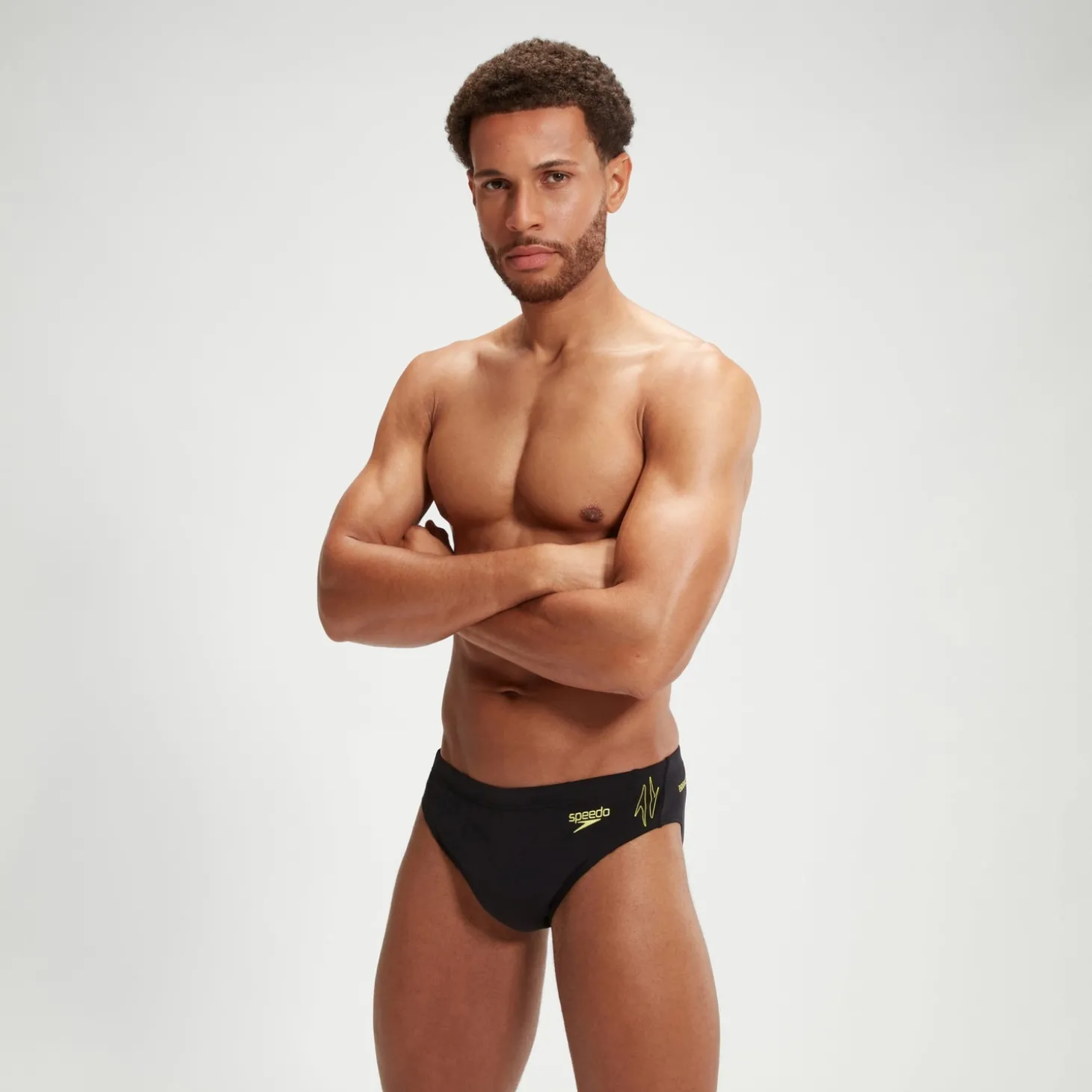 Shop Slip de bain Homme HyperBoom Splice noir/jaune Homme Slips De Bain