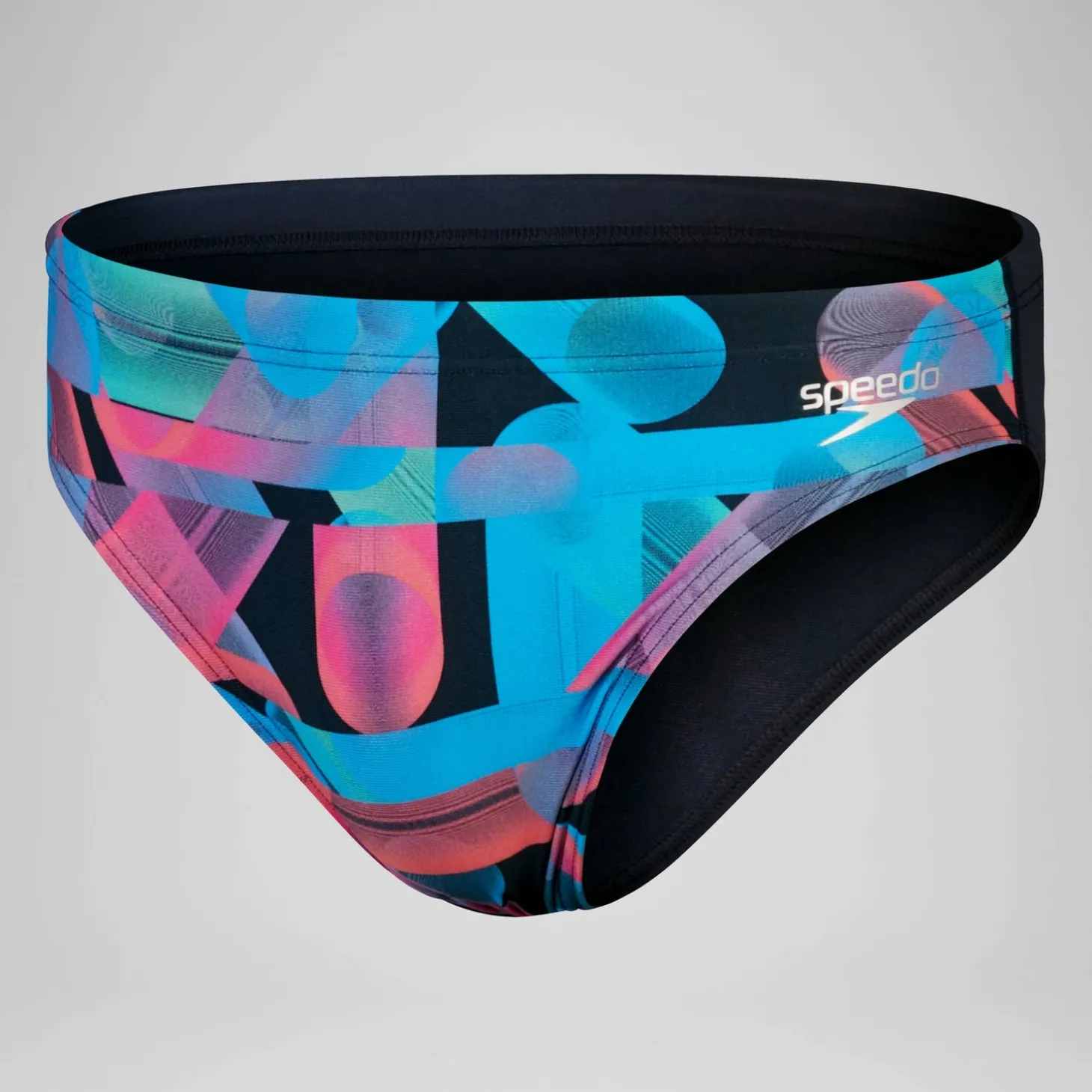 Discount Slip de bain Hommes 7 cm Allover Digital pour Hommes Bleu marine profond/Rouge sirène Homme Slips De Bain