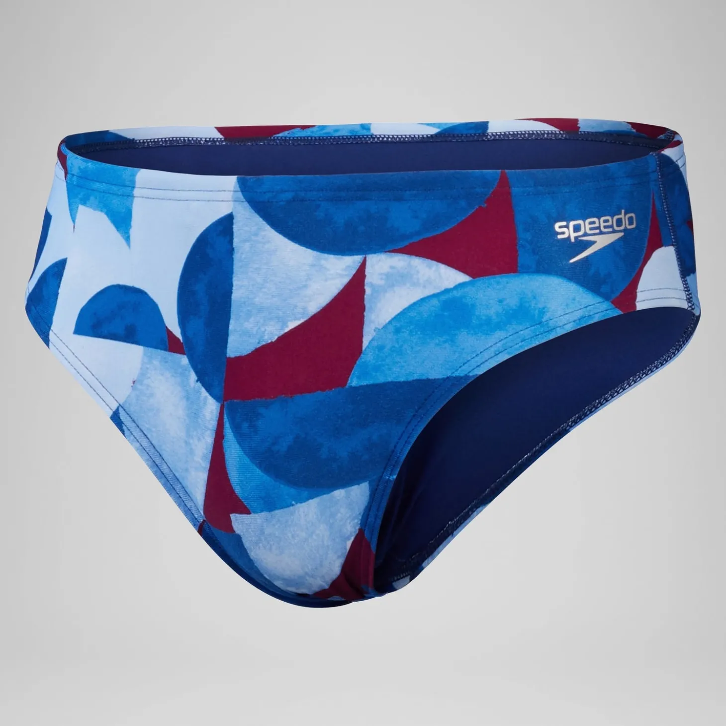 Cheap Slip de bain Hommes 8 cm Allover Digital pour Hommes Bleu/Violet Homme Slips De Bain