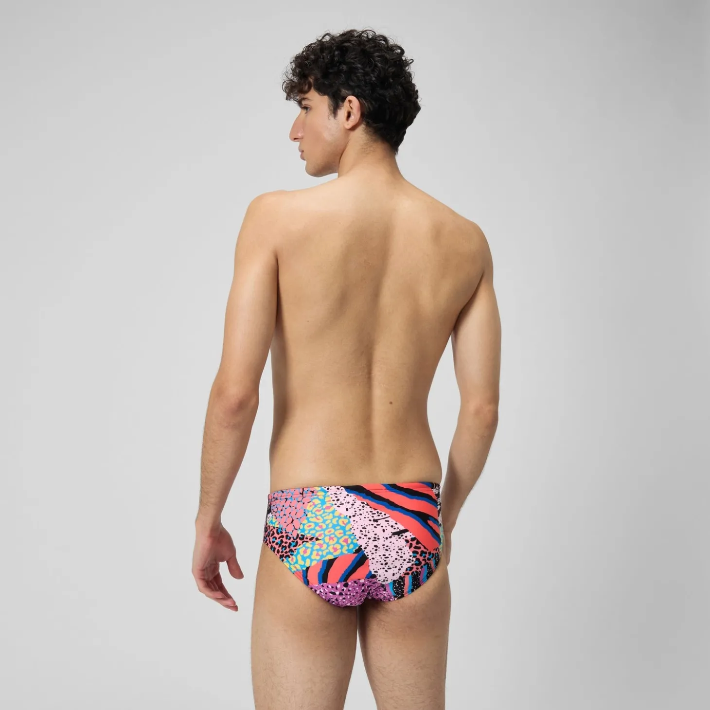 Flash Sale Slip de bain Hommes 8 cm Allover Digital pour Hommes Noir/Vert matcha/Rouge sirène Homme Slips De Bain