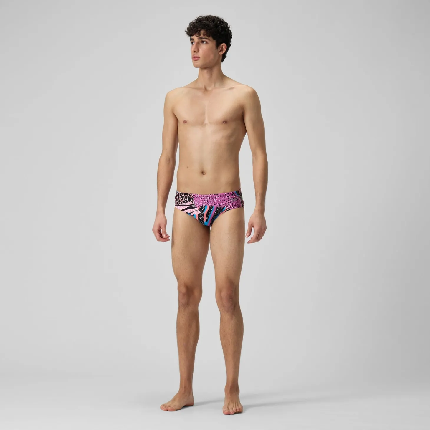 Flash Sale Slip de bain Hommes 8 cm Allover Digital pour Hommes Noir/Vert matcha/Rouge sirène Homme Slips De Bain