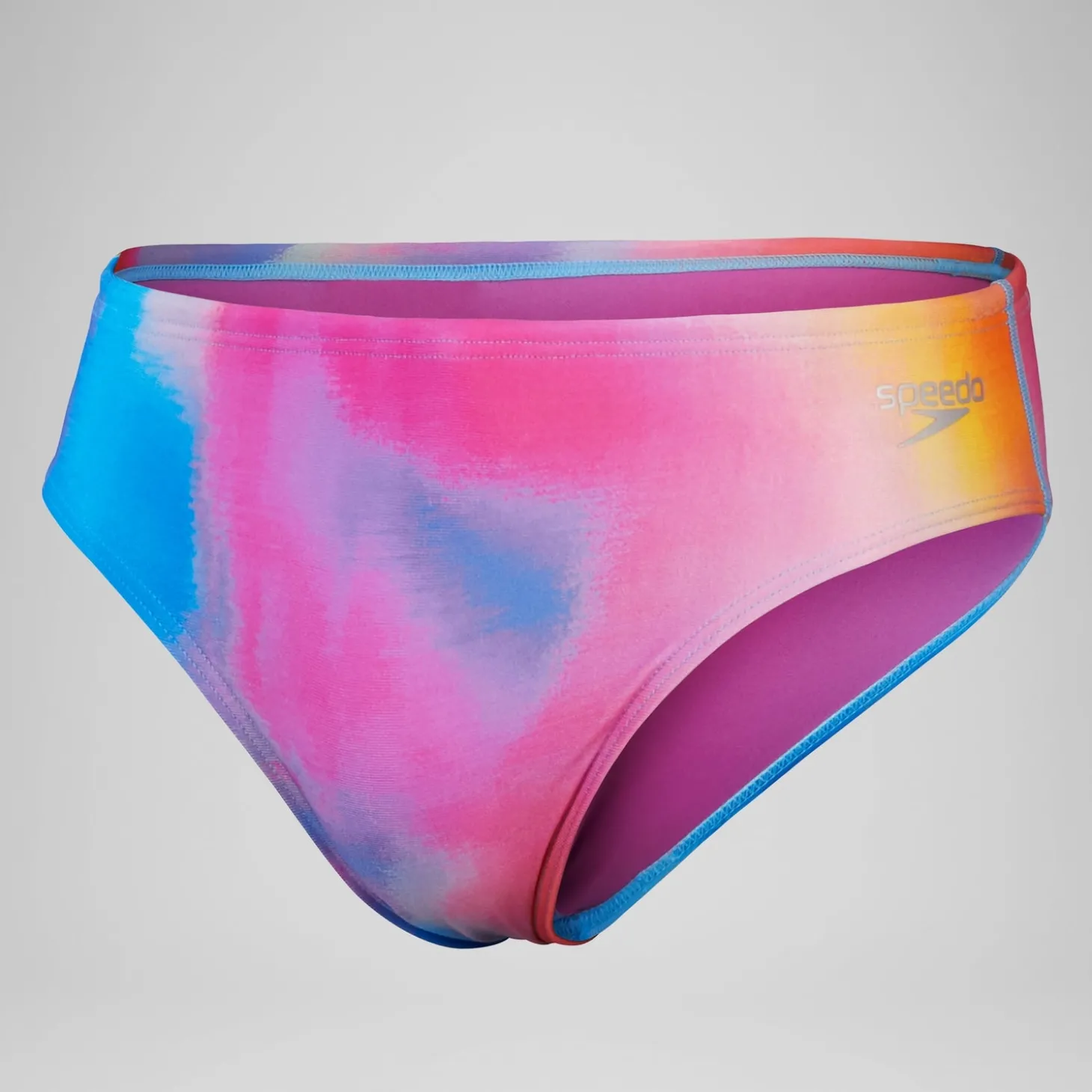Best Sale Slip de bain Hommes 8 cm Allover Digital pour Hommes Rose kiki/Jus de citron/Bleu picton Homme Slips De Bain