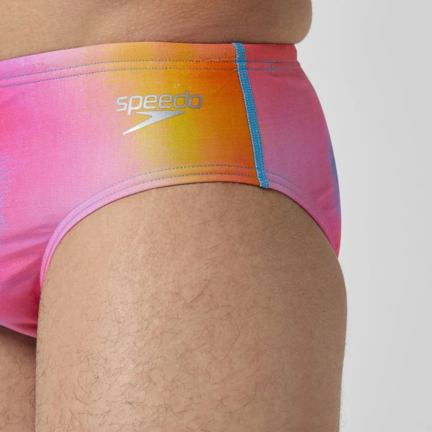 Best Sale Slip de bain Hommes 8 cm Allover Digital pour Hommes Rose kiki/Jus de citron/Bleu picton Homme Slips De Bain