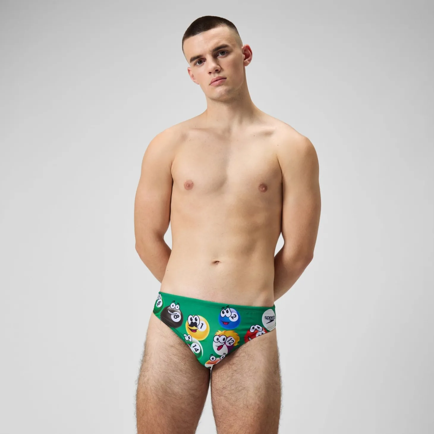 Store Slip de bain Hommes Escape 5 cm pour Hommes Vert vif Homme Slips De Bain