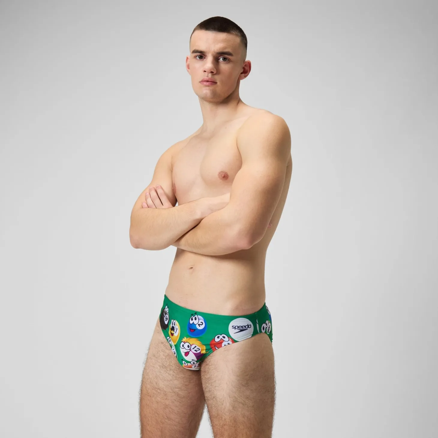 Store Slip de bain Hommes Escape 5 cm pour Hommes Vert vif Homme Slips De Bain
